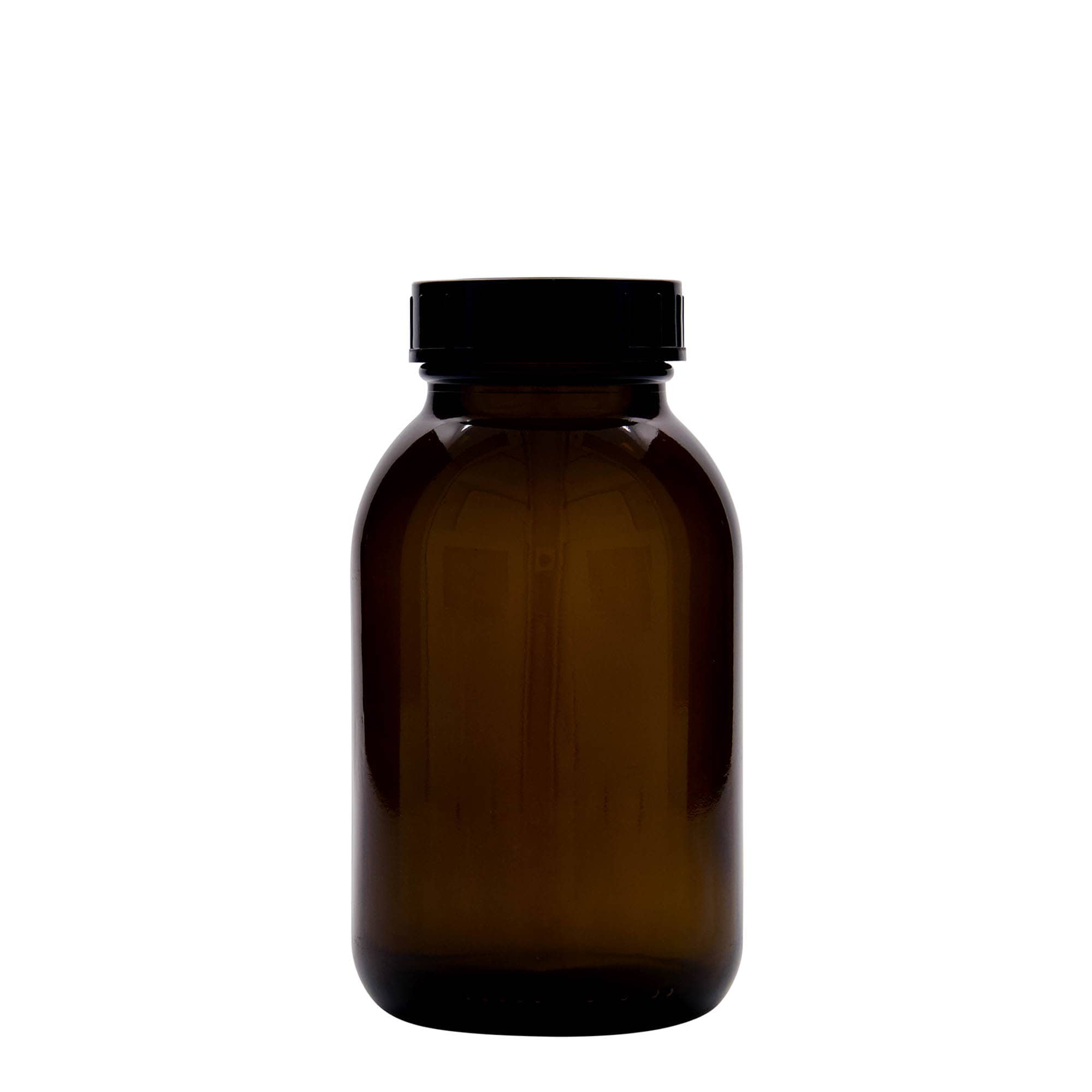 500 ml wide-neck jar, brown, opening: DIN 55