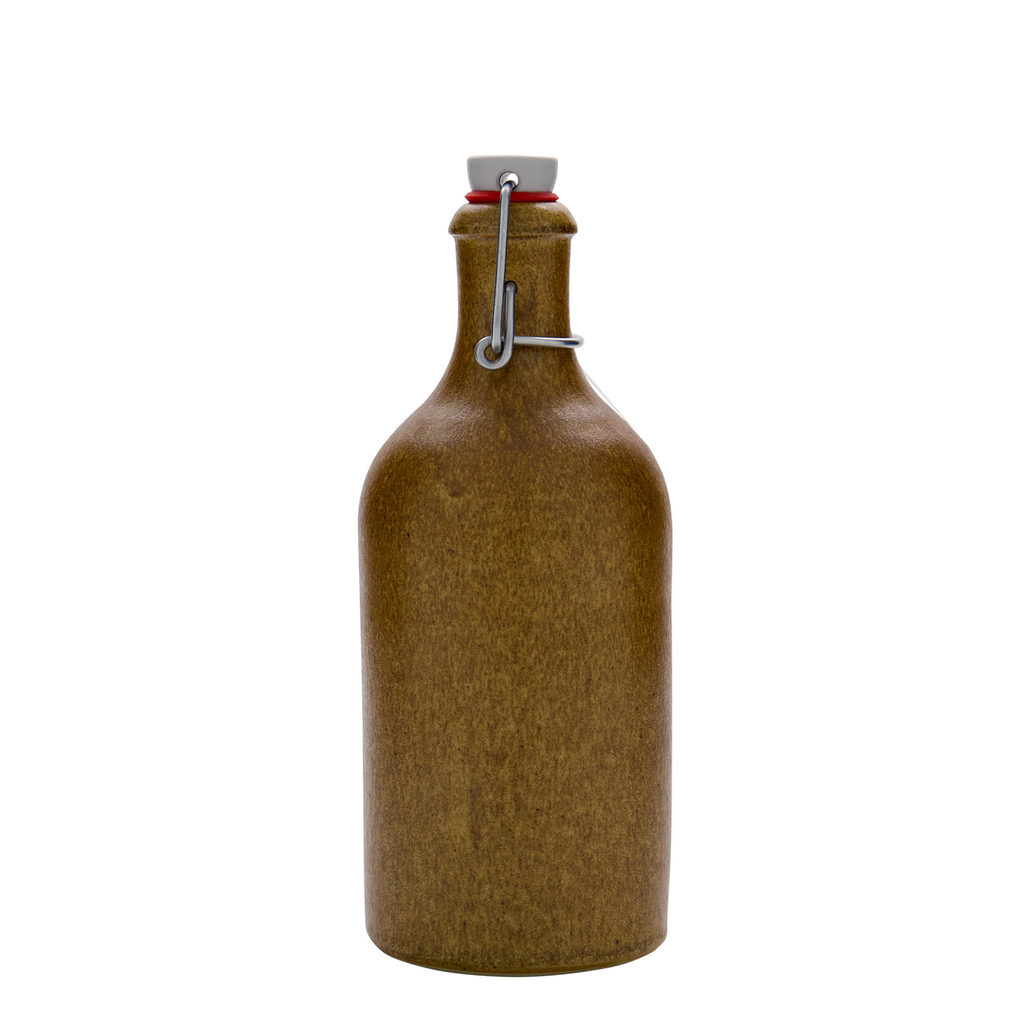 500 ml earthenware jug, stoneware, brown-crystal, opening: swing top closure