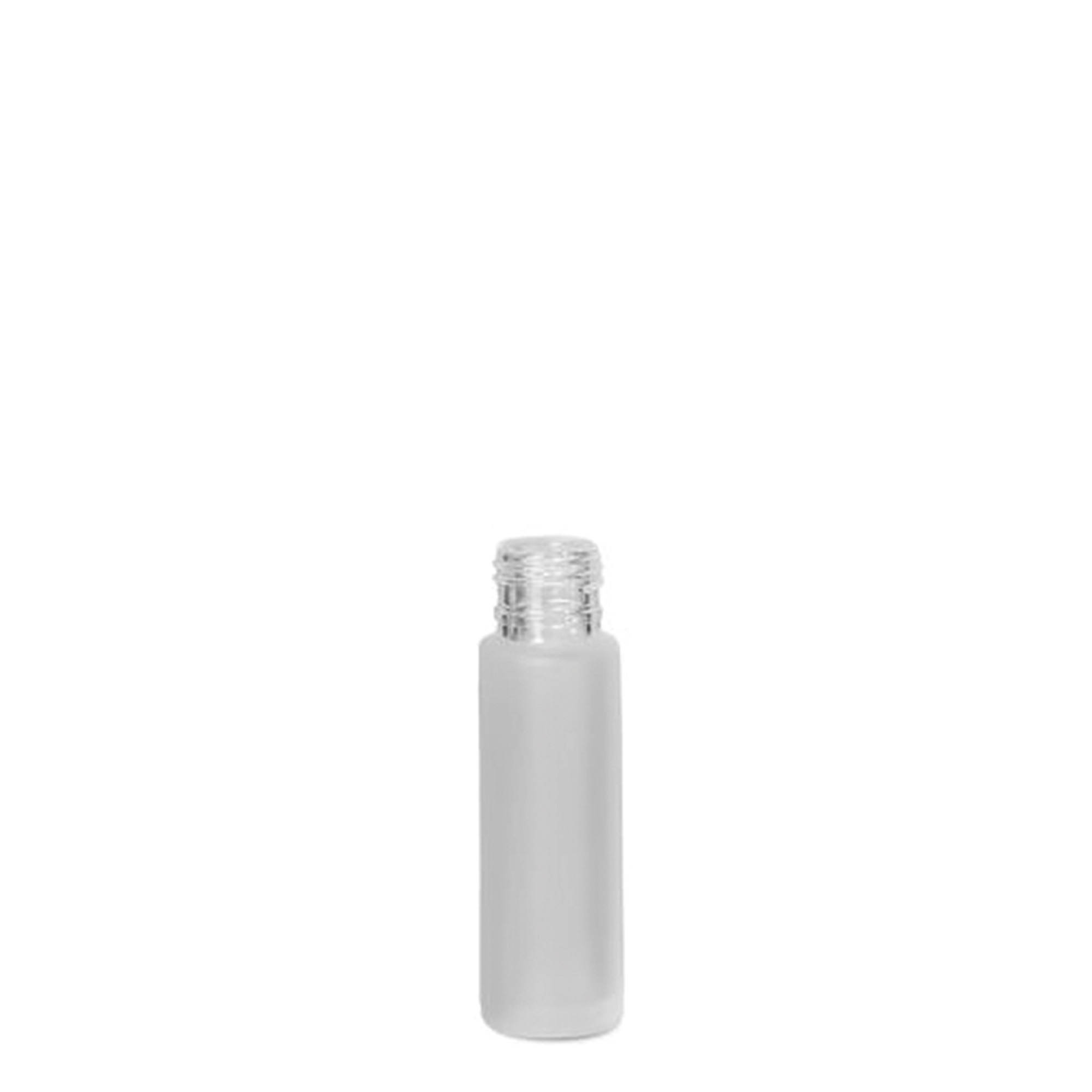 10 ml roll-on bottle, glass, frosted, neck: screw cap