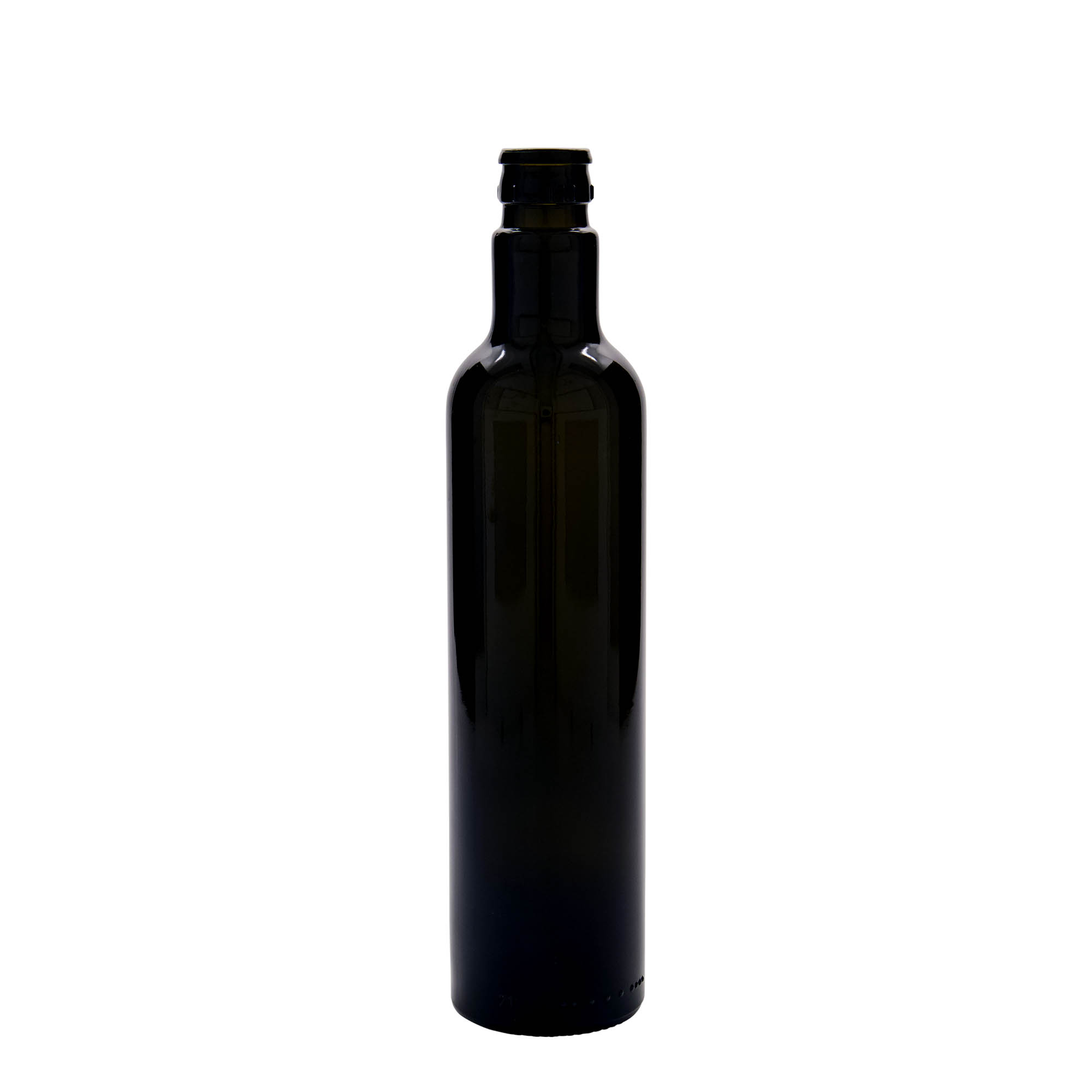 500 ml vinegar/oil bottle 'Willy New', glass, antique green, spout: DOP