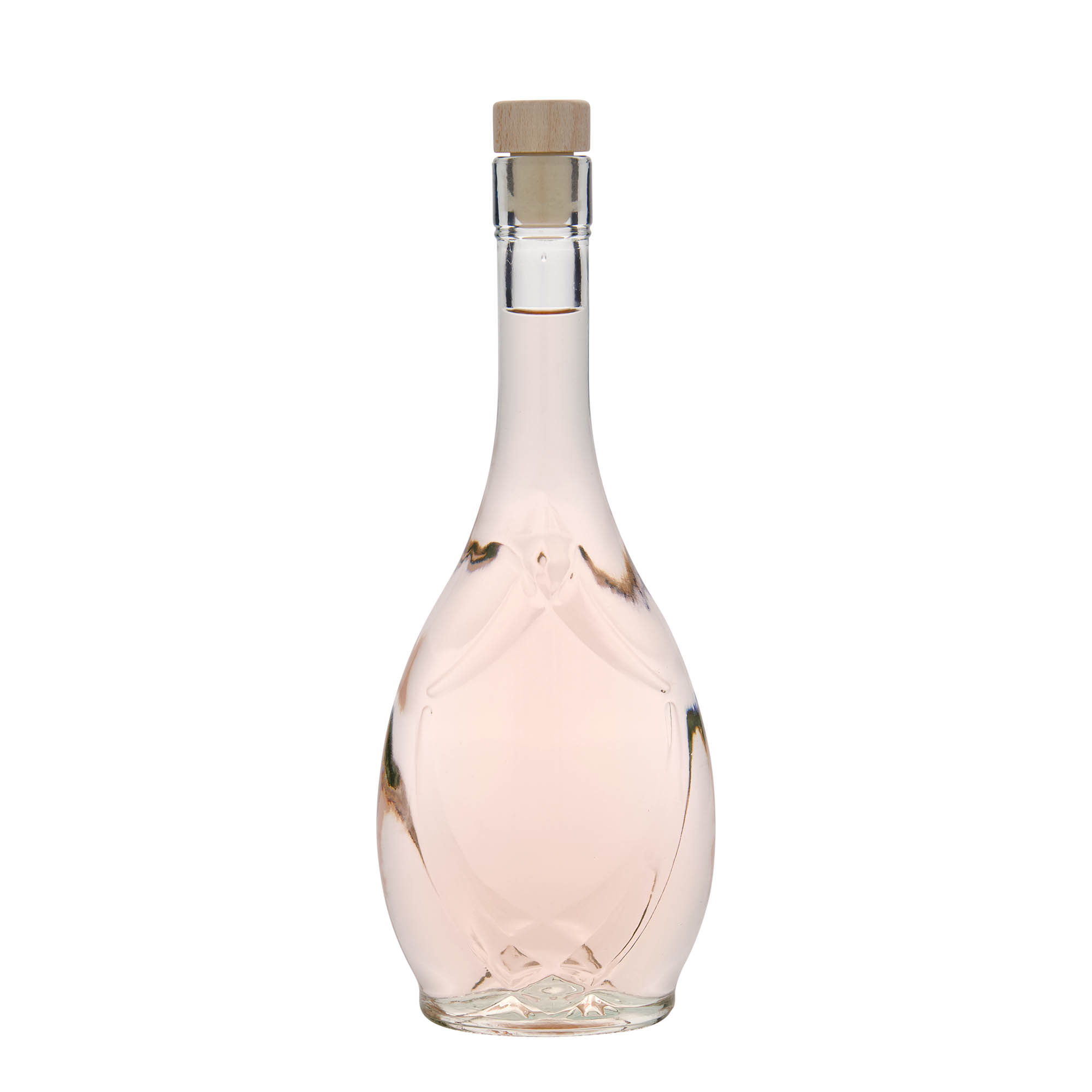 500 ml glass bottle 'Saragossa', oval, closure: cork