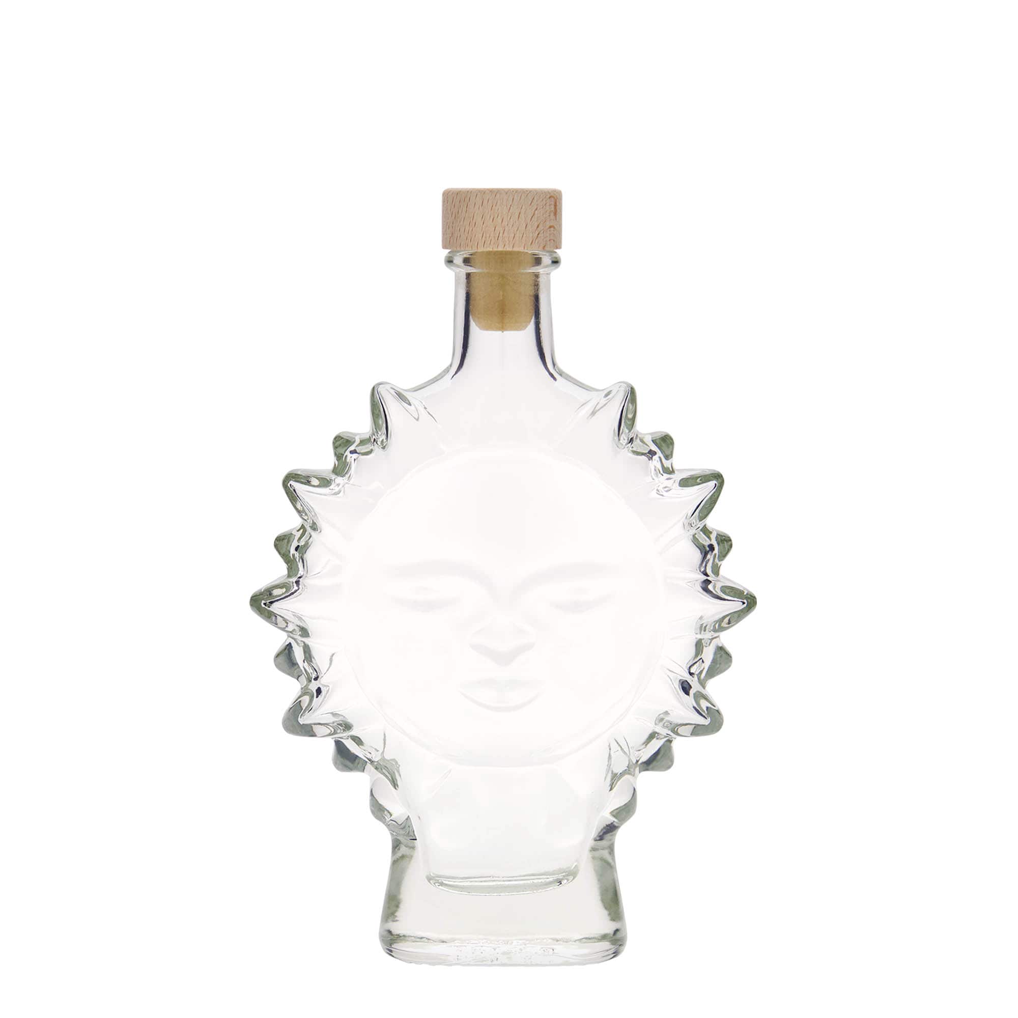 200 ml glass bottle ‘Sun’, opening: cork