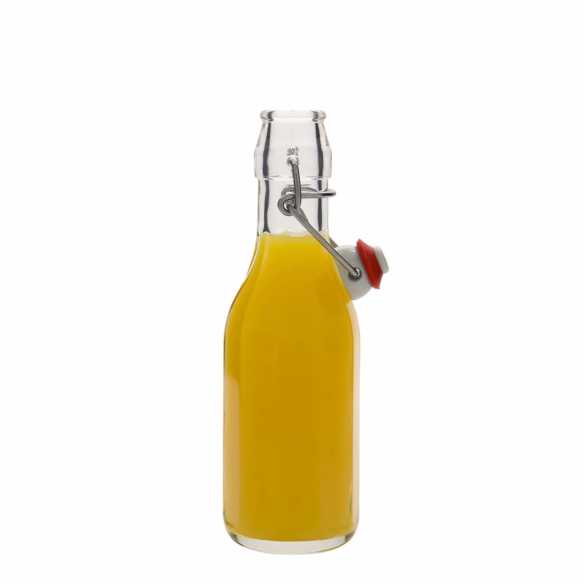 250 ml glass bottle ‘Bravo’, decagonal, opening: swing top closure