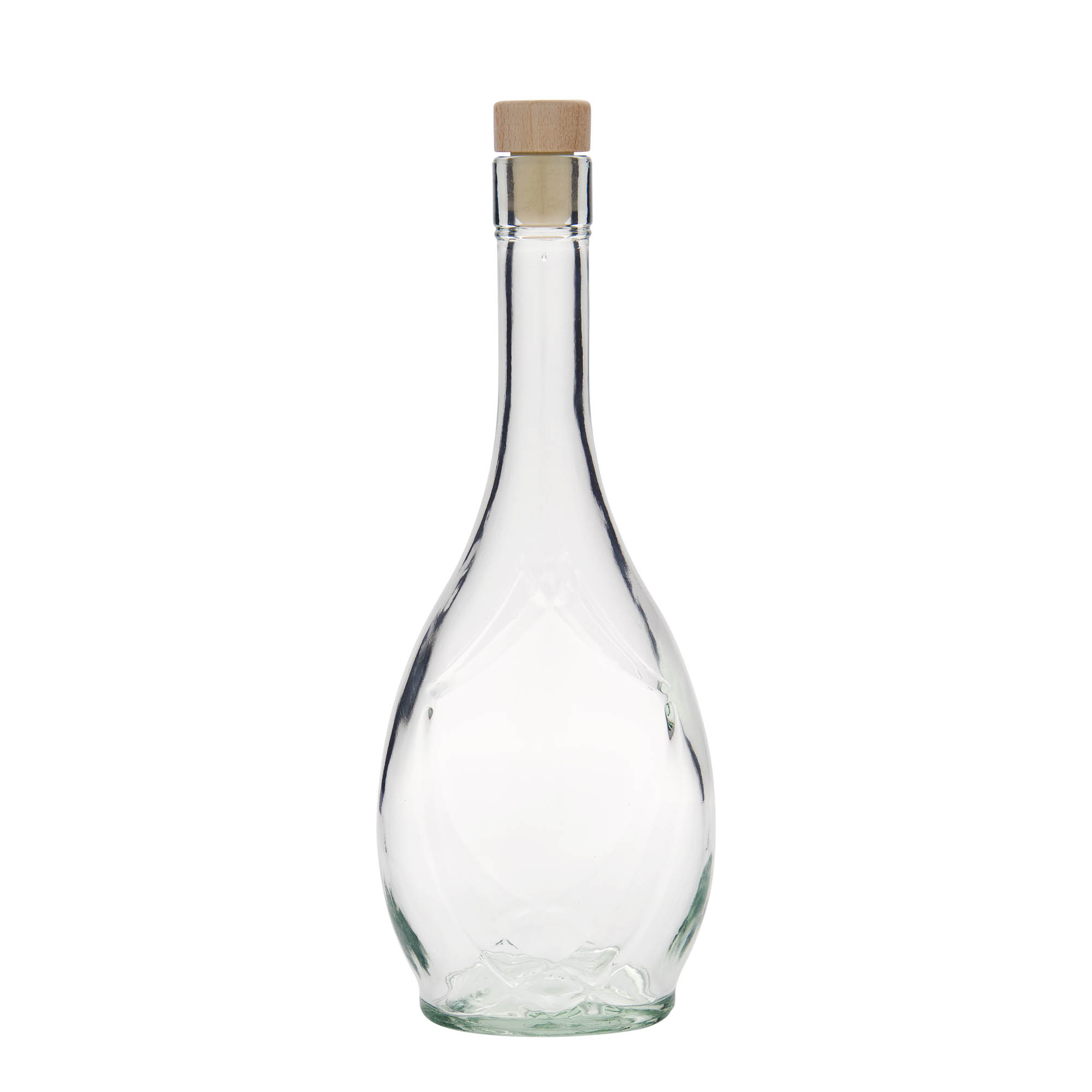 500 ml glass bottle 'Saragossa', oval, closure: cork