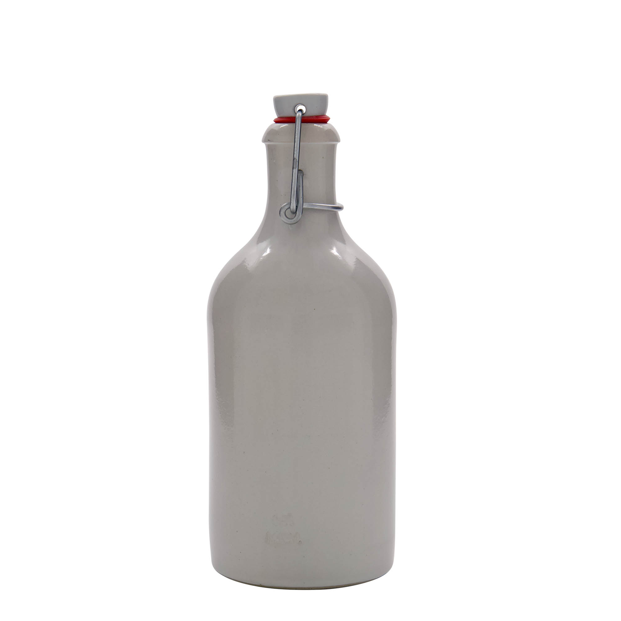 500 ml clay jug, stoneware, white, opening: swing top closure