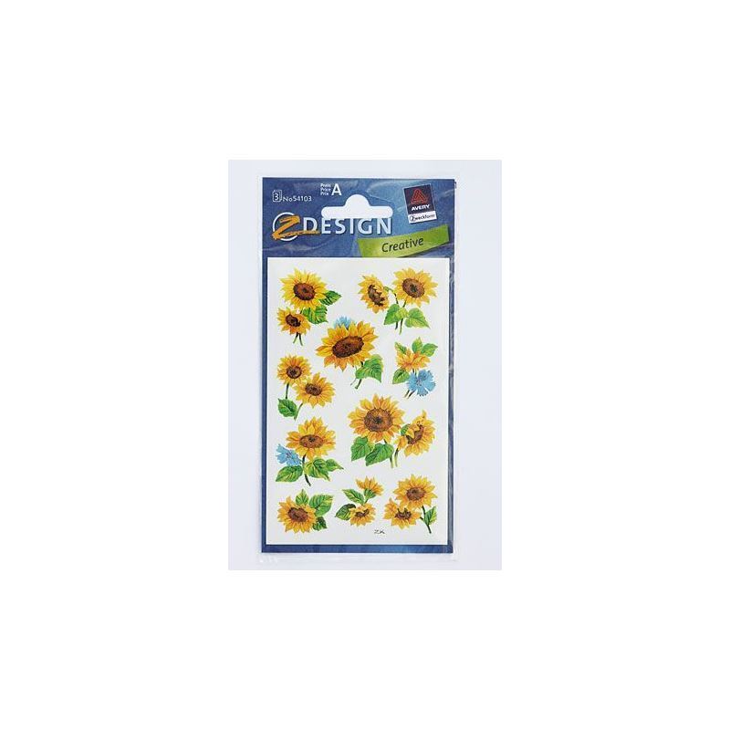 Zweckform Stickers ‘Sunflowers’, paper, multicoloured