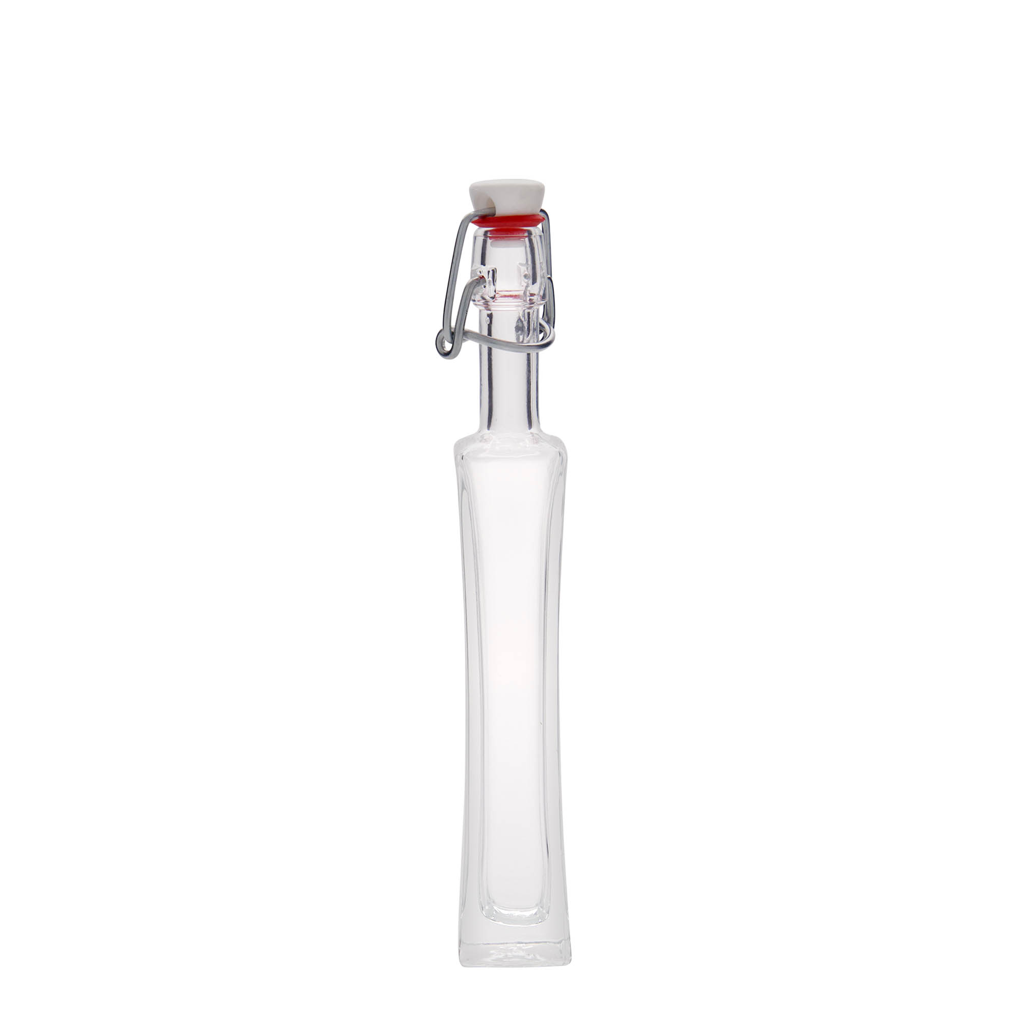 40 ml glass bottle 'Koko', square, opening: swing top closure 40 ml glass bottle 'Koko', square, opening: swing top closure