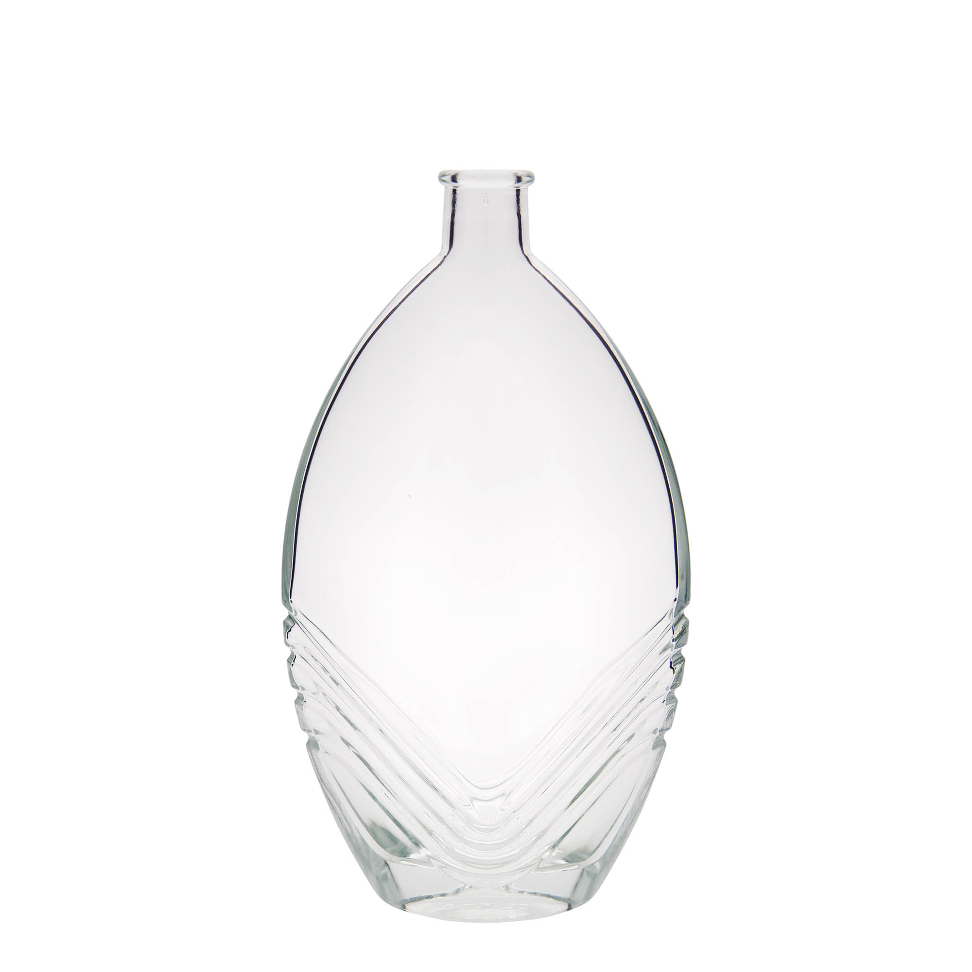 500 ml glass bottle 'Florence', oval, opening: cork 500 ml glass bottle 'Florence', oval, opening: cork