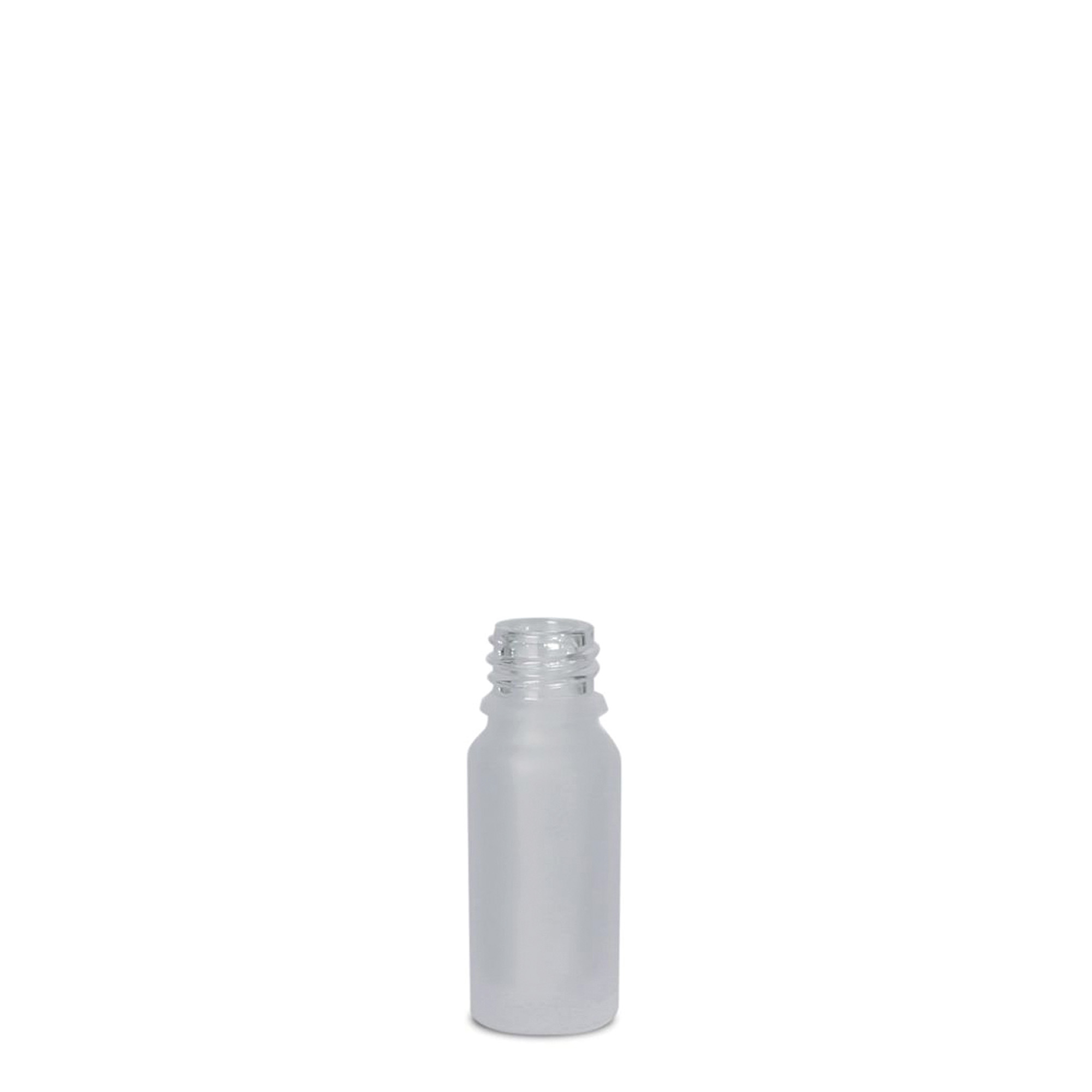 10 ml medicine bottle, glass, frosted, neck: DIN 18