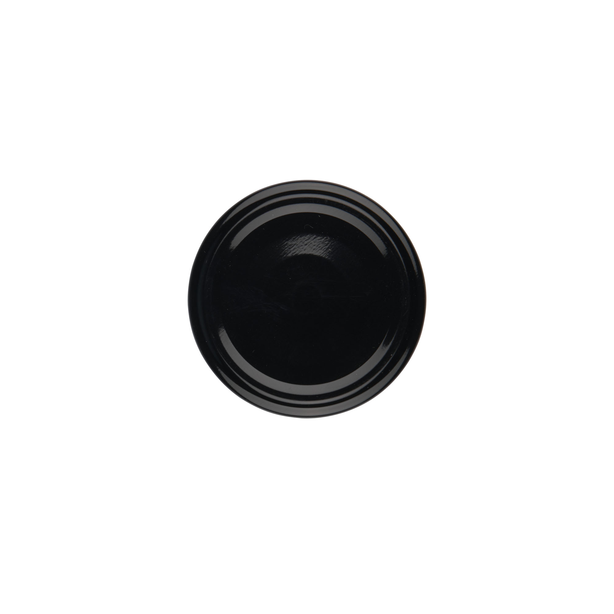 Twist off lid, tinplate, black, for opening: TO 58