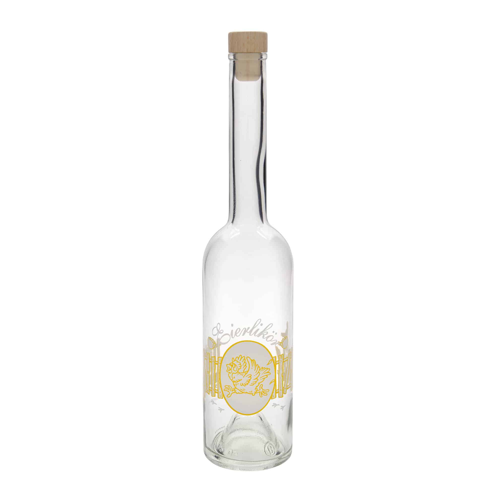 500 ml glass bottle ‘Opera’, design: egg liqueur, opening: cork