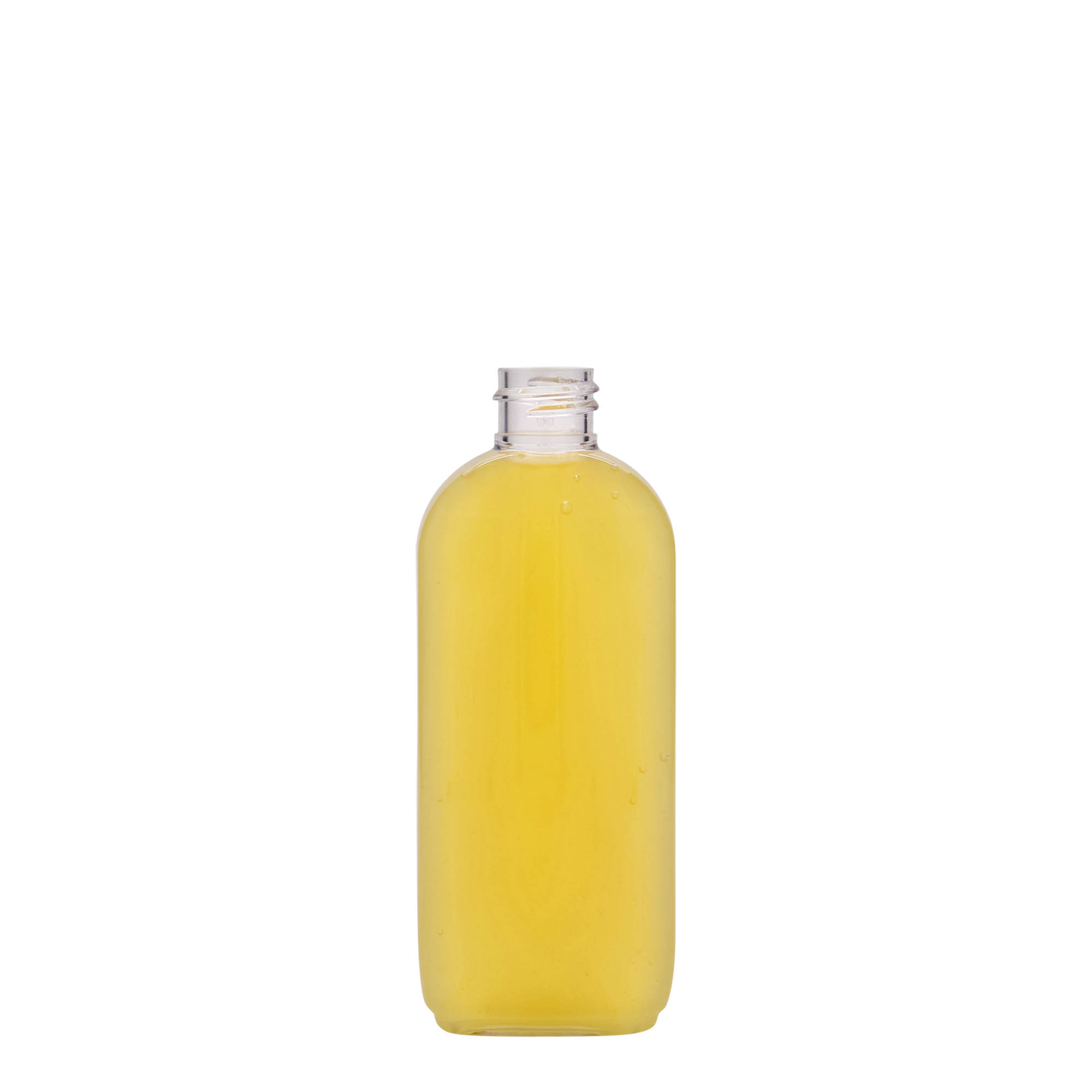 100 ml PET bottle ‘Iris’, oval, plastic, opening: 20/410