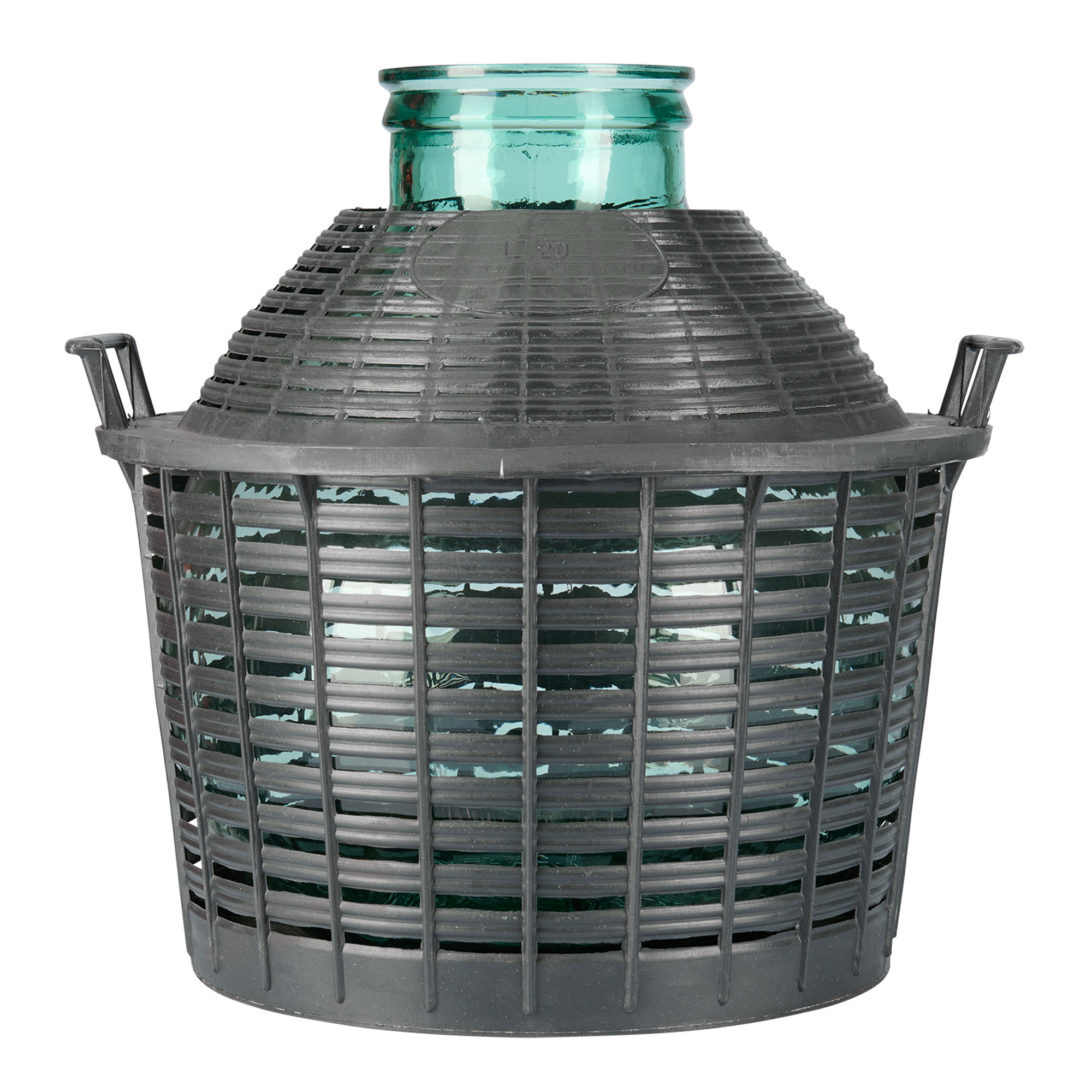 20 l wide-neck glass balloon bottle, opening: slip lid