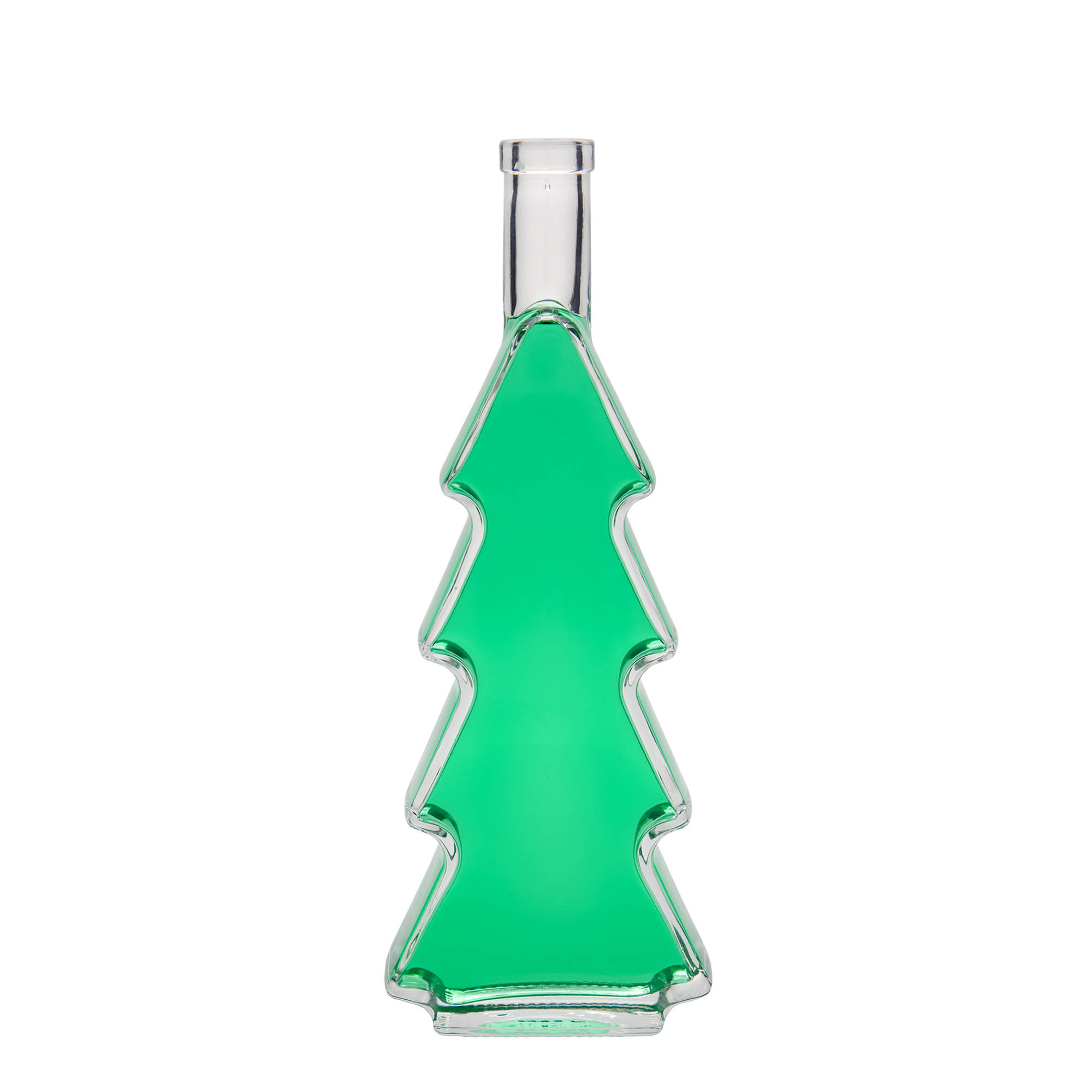 500 ml glass bottle 'Christmas tree', opening: cork