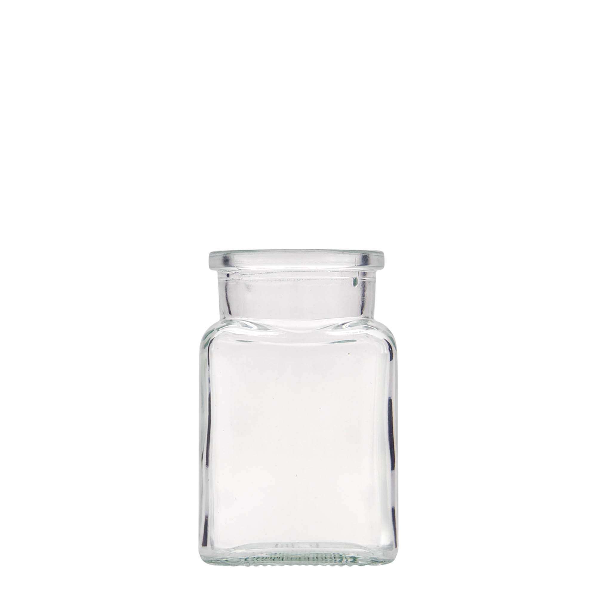 150 ml cork glass, square, opening: cork 150 ml cork glass, square, opening: cork