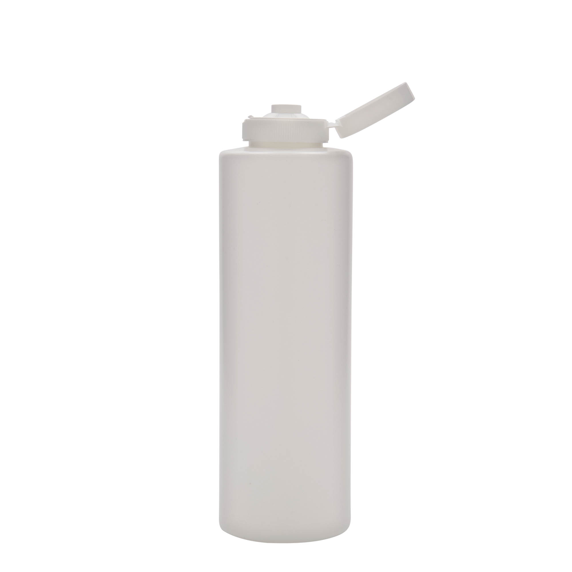 500 ml sauce bottle, LDPE plastic, white, opening: 38/400 500 ml sauce bottle, LDPE plastic, white, opening: 38/400