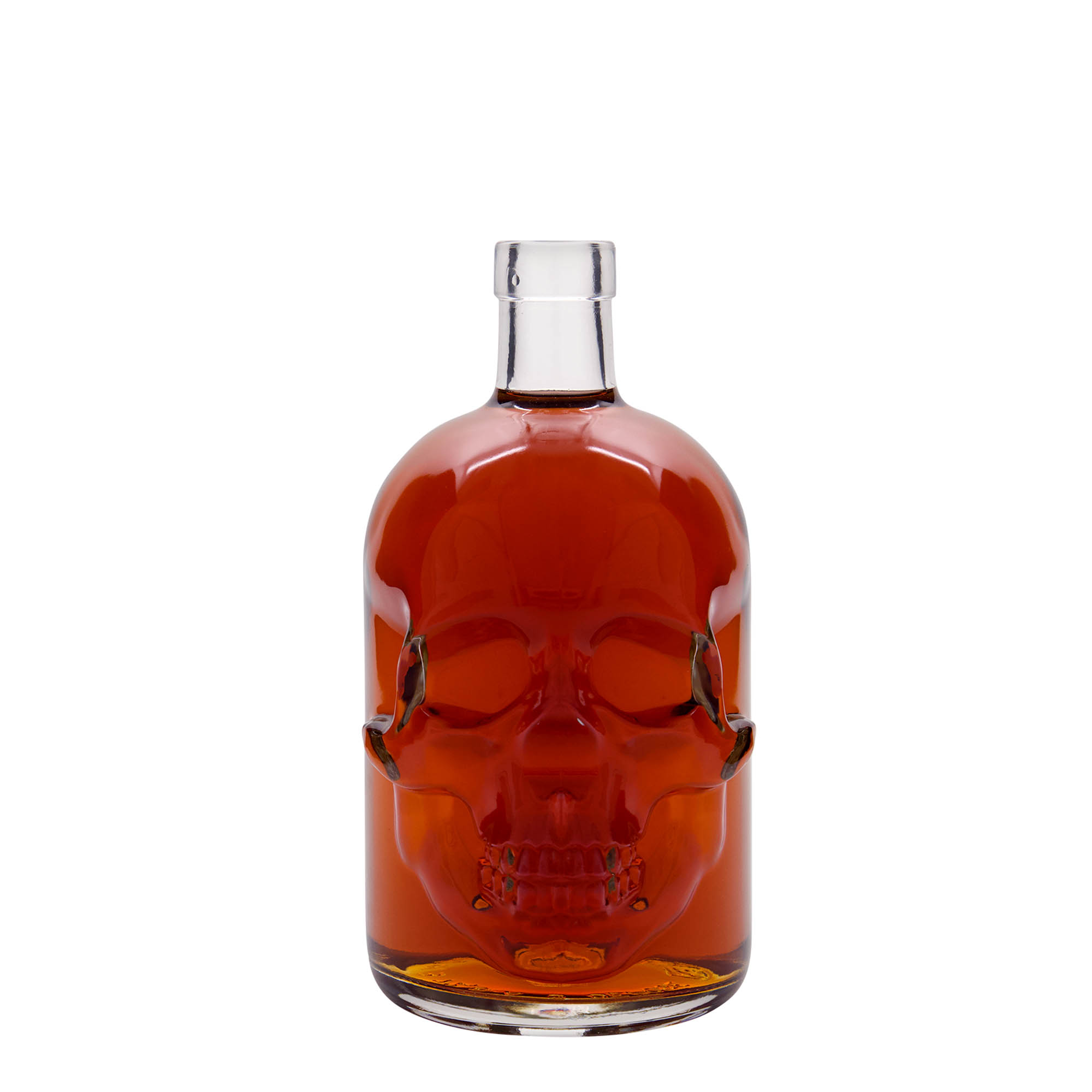 700 ml glass bottle 'Skull', opening: cork 700 ml glass bottle 'Skull', opening: cork