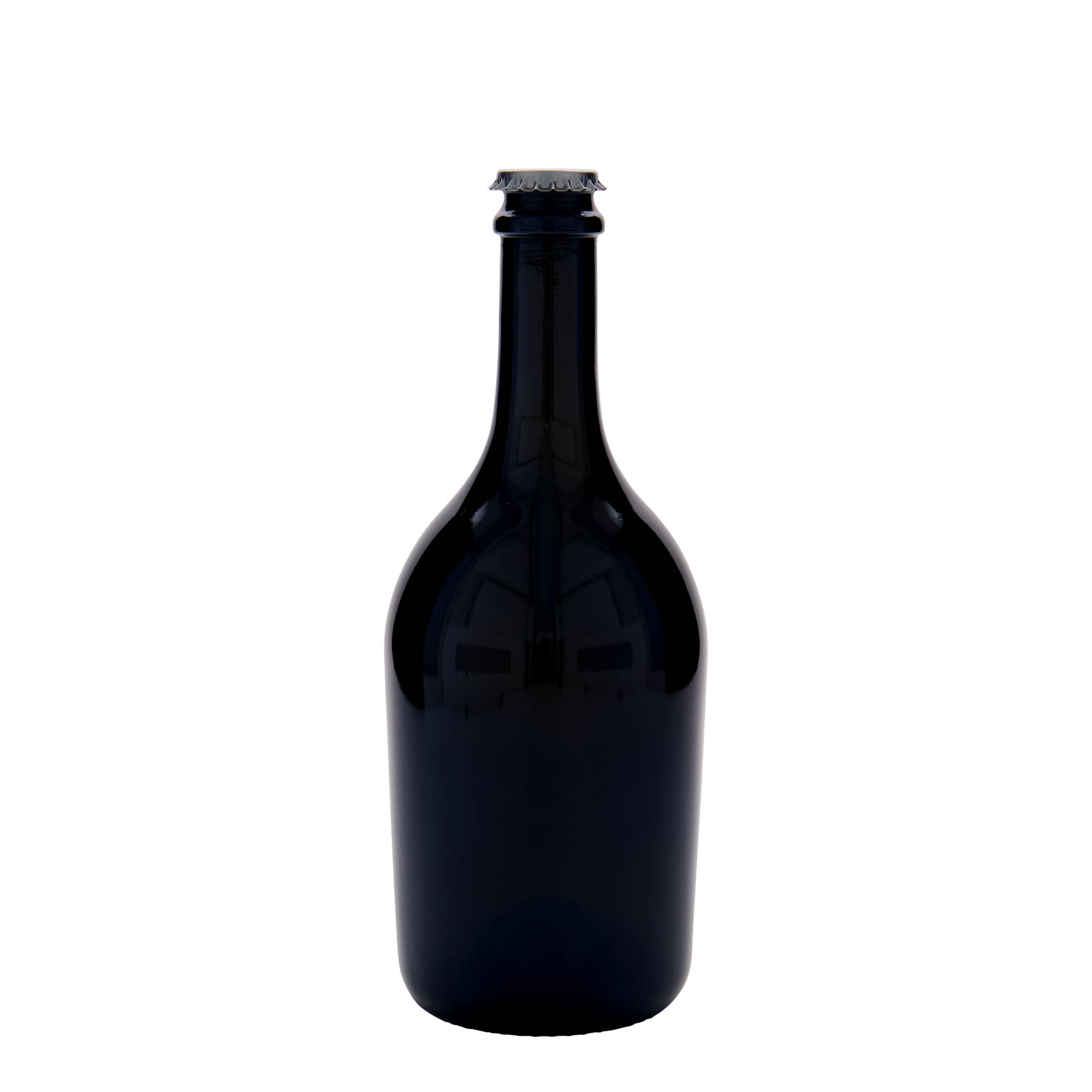 750 ml beer/champagne bottle 'Butterfly', glass, antique green, opening: crown cap