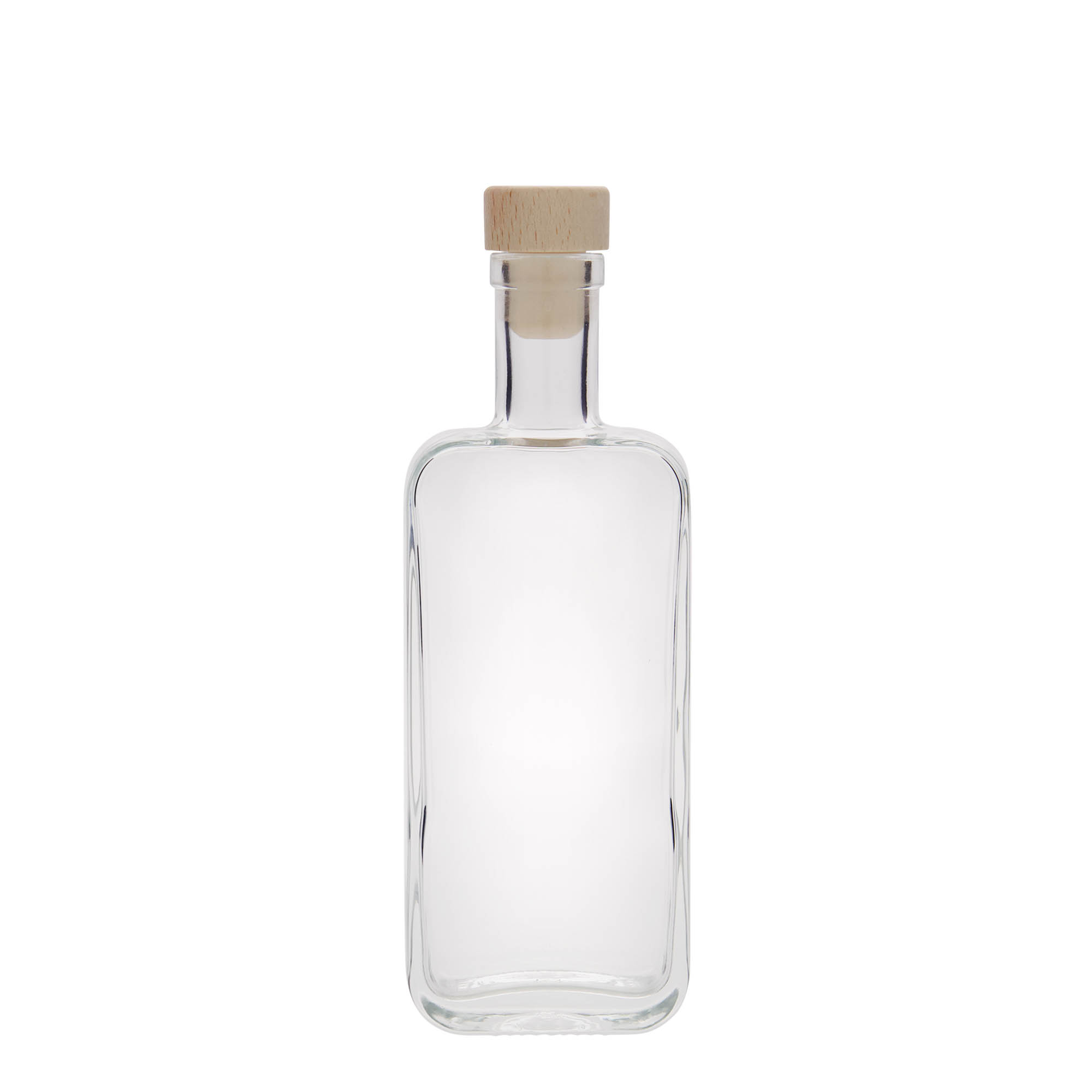 200 ml glass bottle 'Nice', rectangular, opening: cork