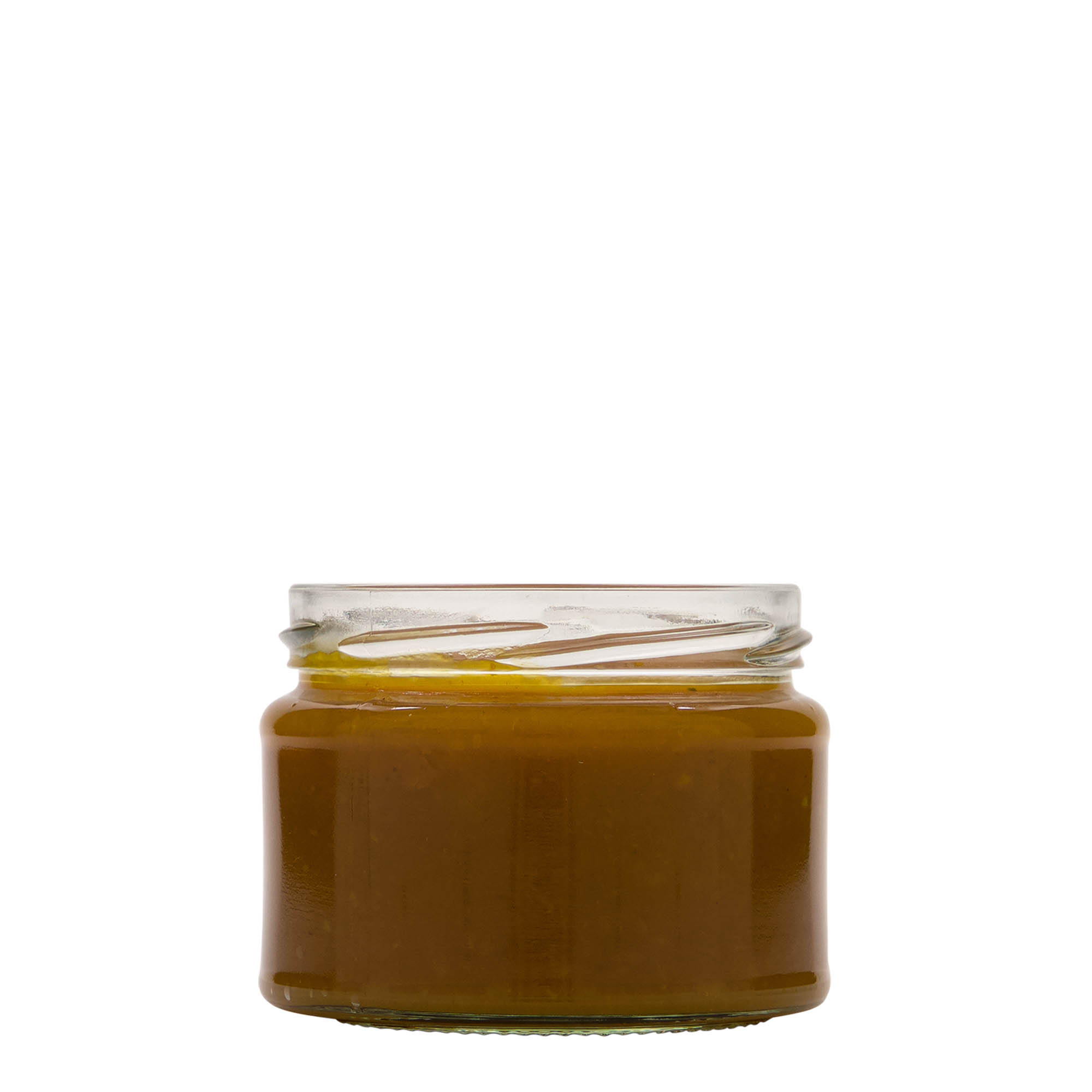 280 ml flat round jar, opening: Twist-Off (TO 82) 280 ml flat round jar, opening: Twist-Off (TO 82)