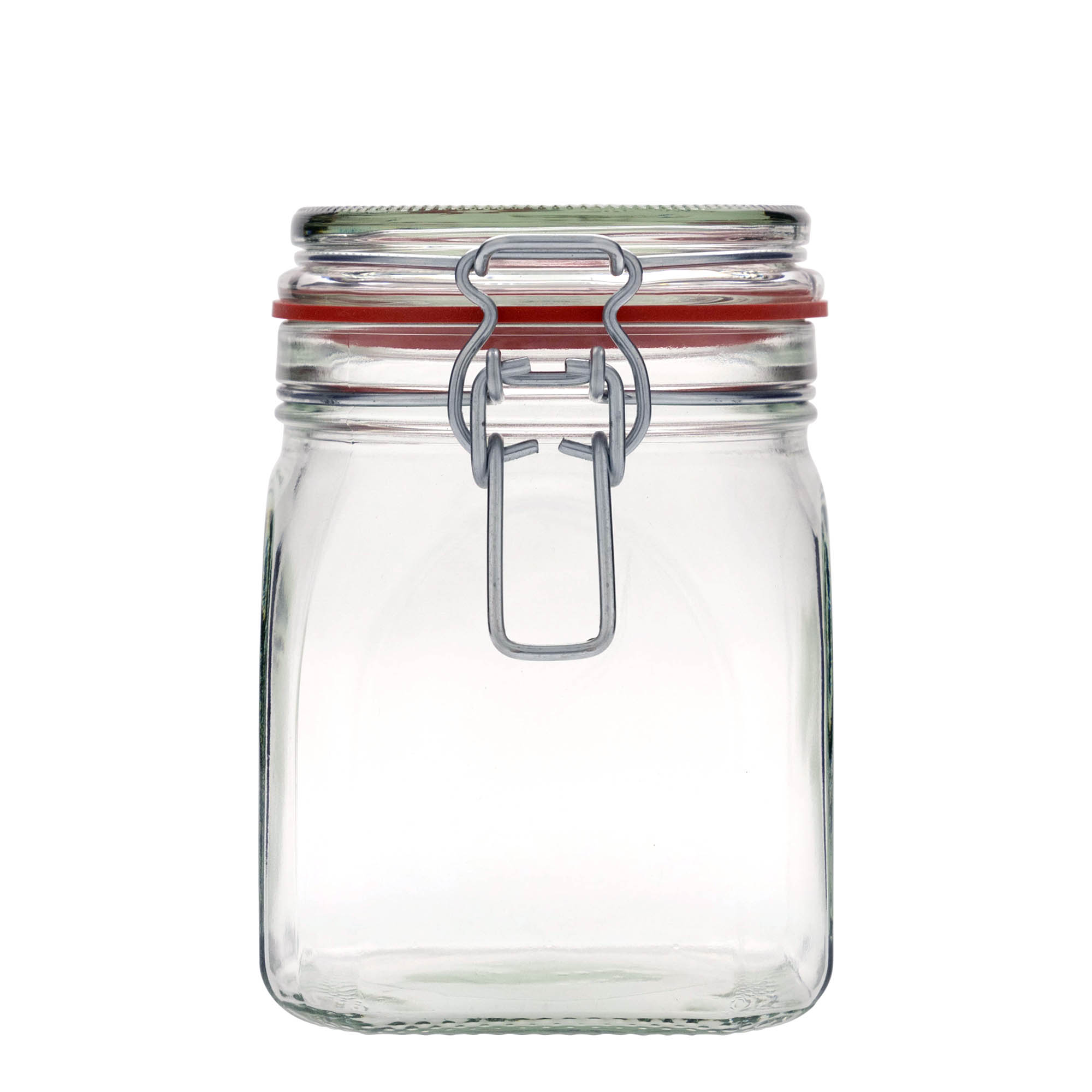 900 ml wire bail jar, square, opening: wire bail closure 900 ml wire bail jar, square, opening: wire bail closure