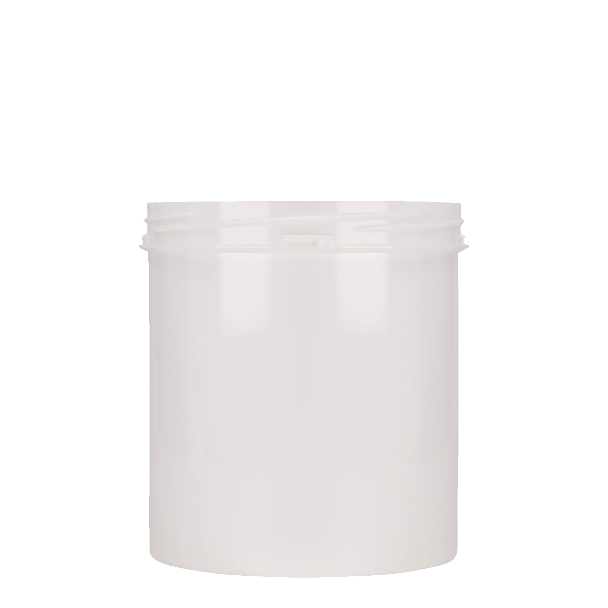 1,000 ml plastic jar 'Securilock', PP, white, closure: screw cap 1,000 ml plastic jar 'Securilock', PP, white, closure: screw cap