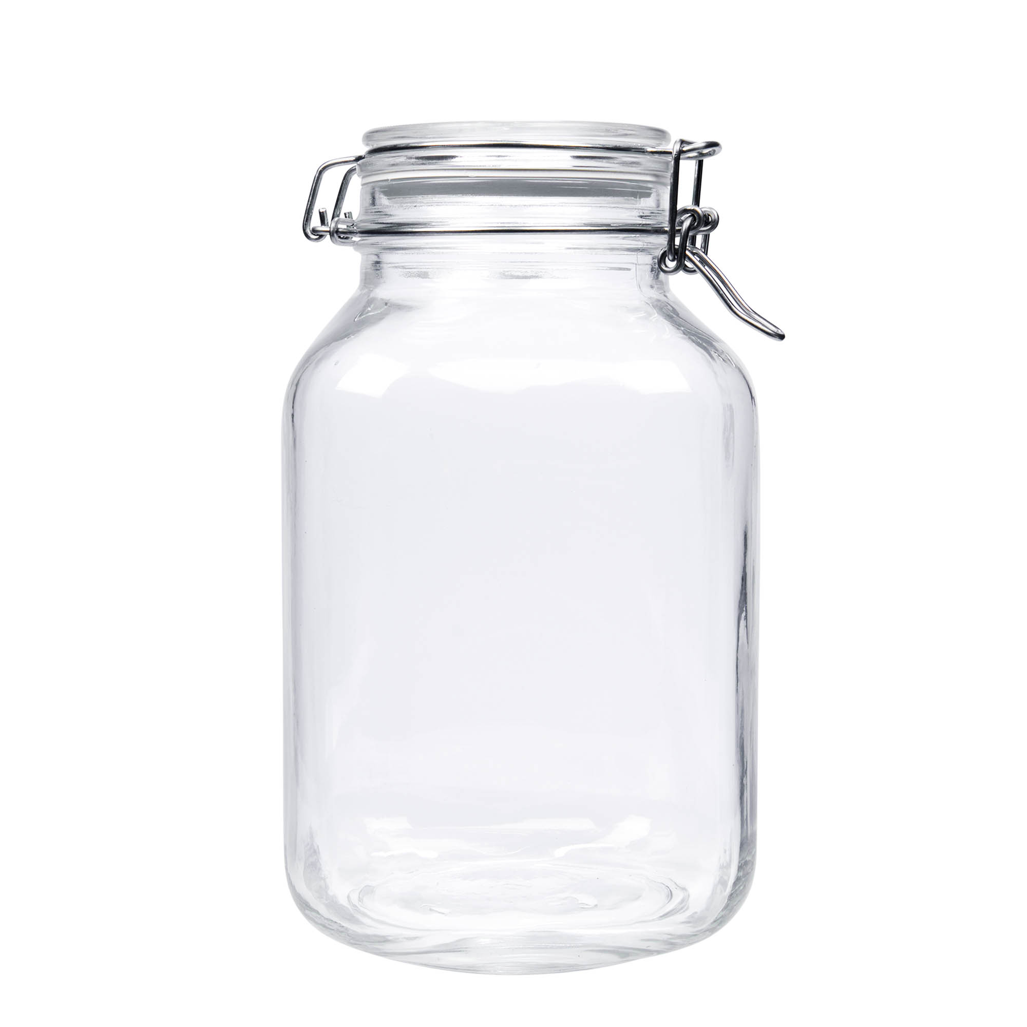 3,000 ml wire bail jar 'Fido', square, opening: wire bail closure 3,000 ml wire bail jar 'Fido', square, opening: wire bail closure