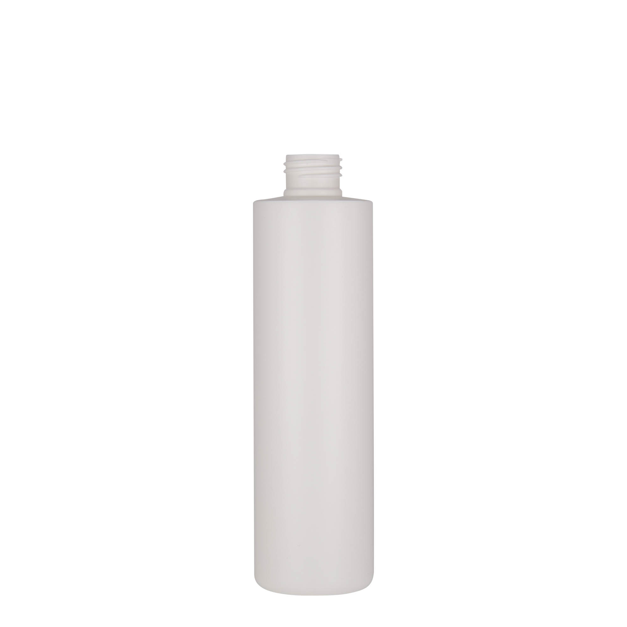 250 ml plastic bottle 'Pipe', HDPE, white, opening: 24/410 250 ml plastic bottle 'Pipe', HDPE, white, opening: 24/410