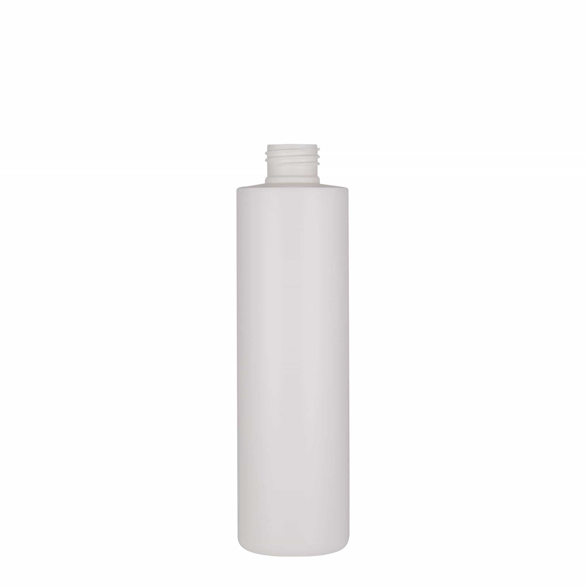 250 ml plastic bottle ‘Pipe’, HDPE, white, opening: 24/410