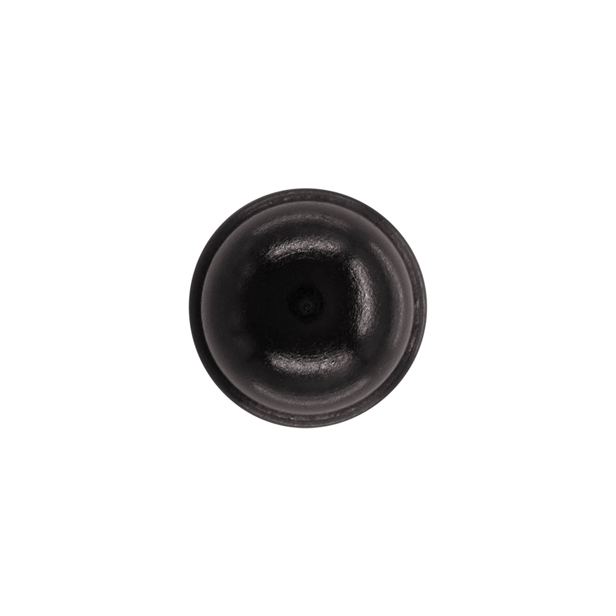 19 mm mushroom cork, wood/plastic, black, for opening: cork
