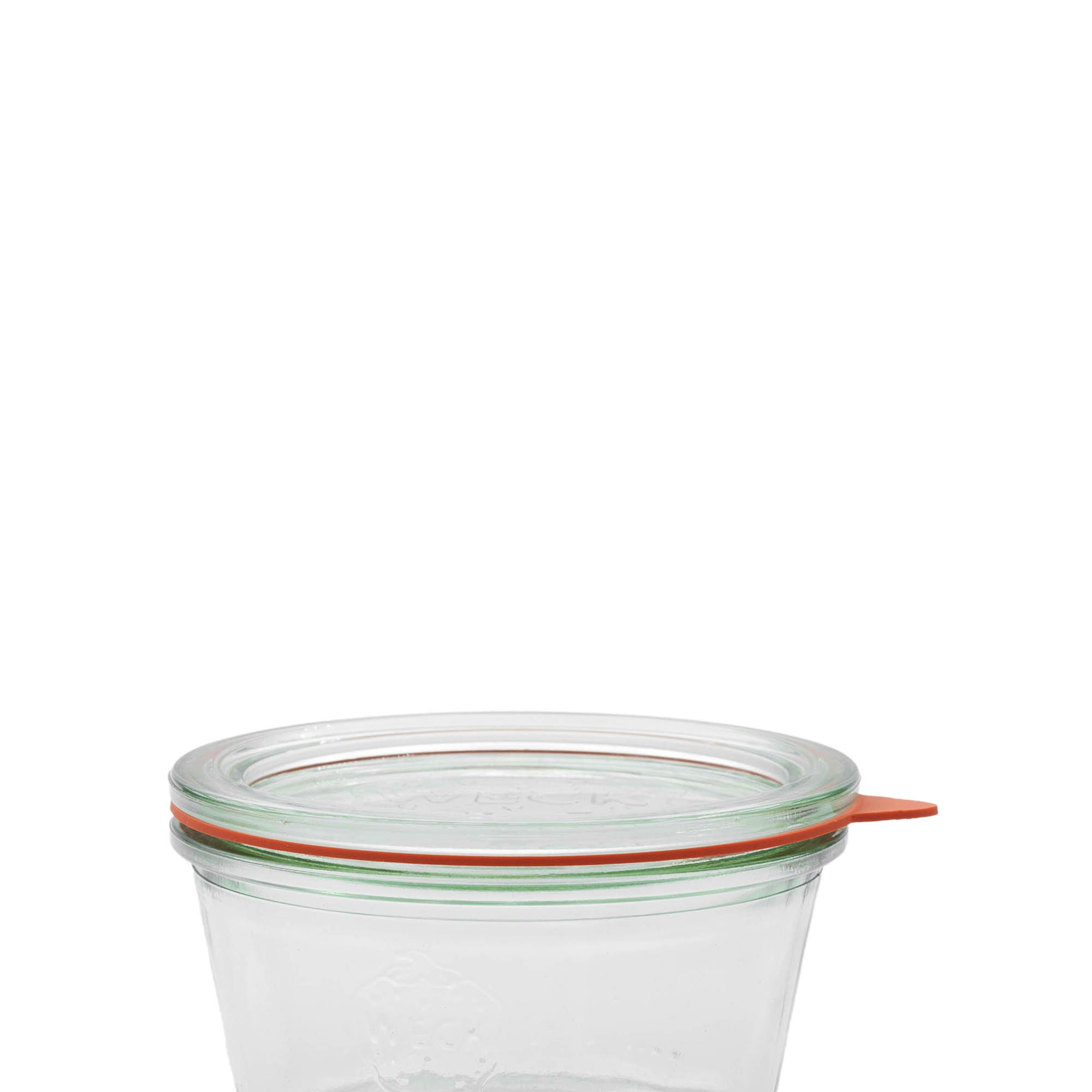 WECK preserving ring RR100, red, opening: round rim