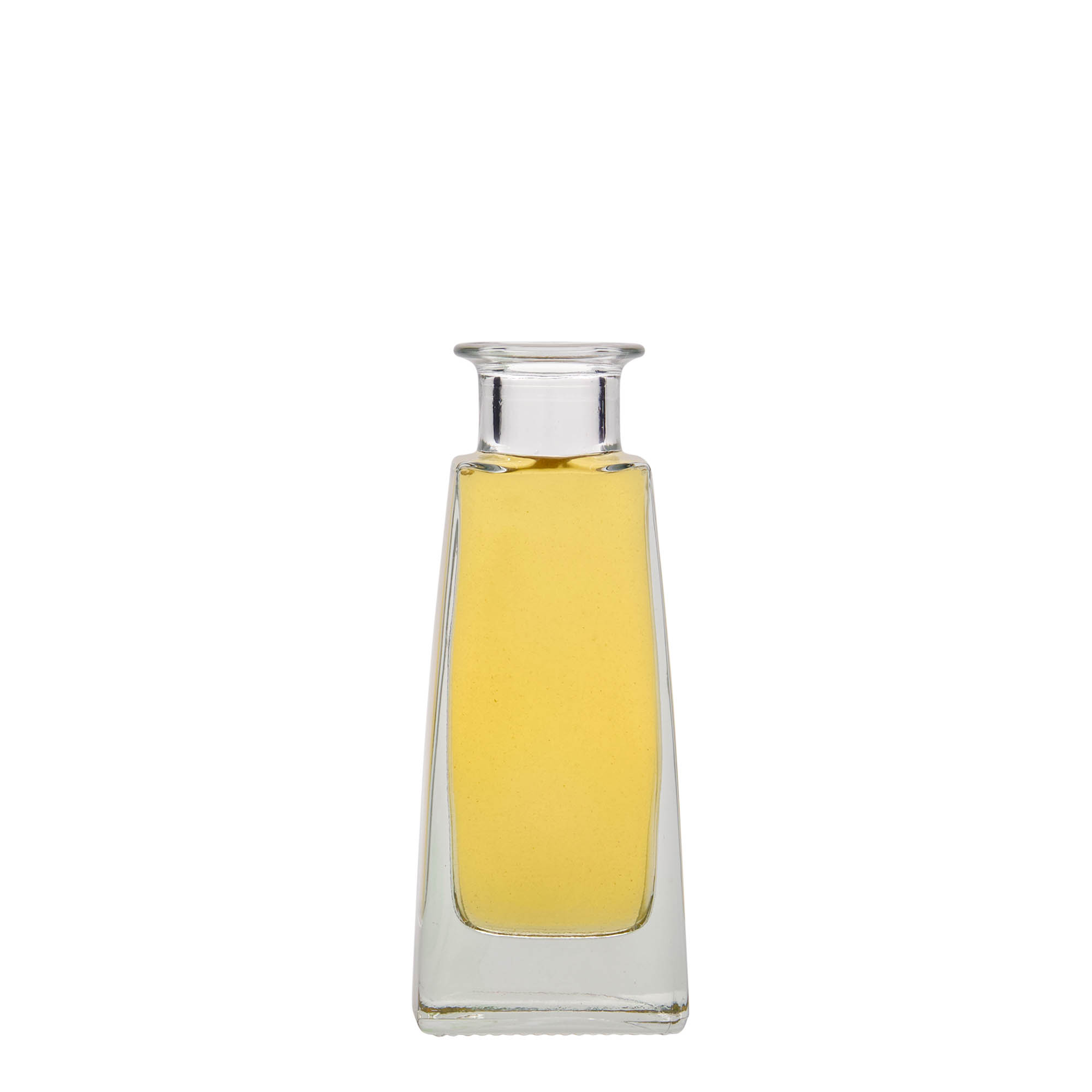 100 ml glass bottle 'Timmy', rectangular, opening: cork
