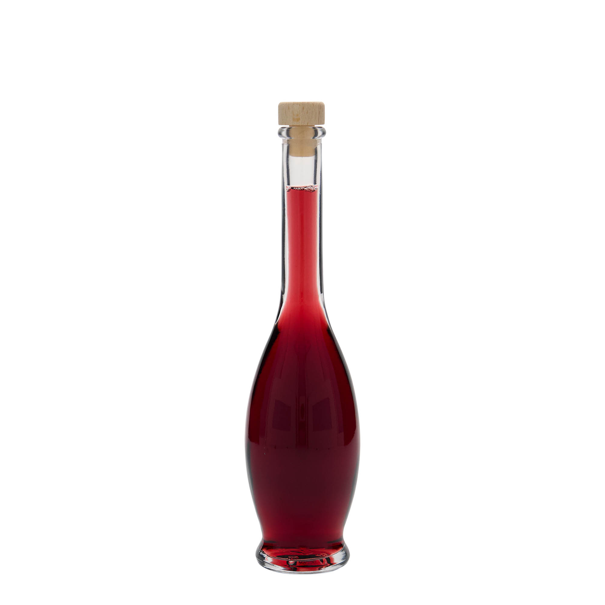 100 ml glass bottle 'Gina', opening: cork 100 ml glass bottle 'Gina', opening: cork