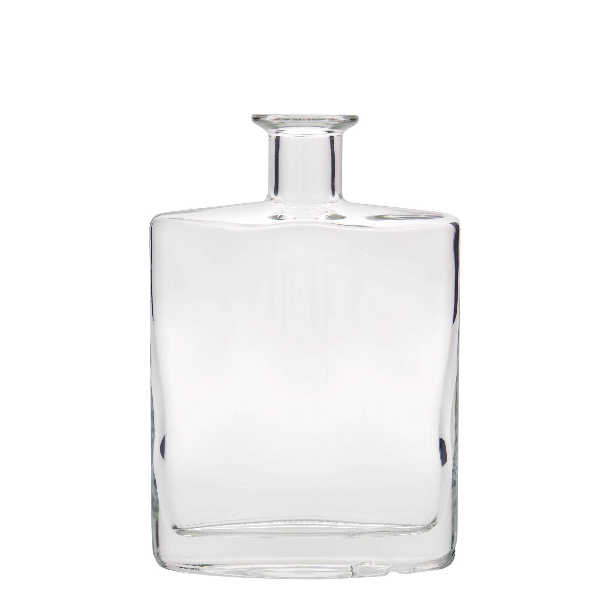 700 ml glass bottle 'Zorbas', oval, closure: cork 700 ml glass bottle 'Zorbas', oval, closure: cork