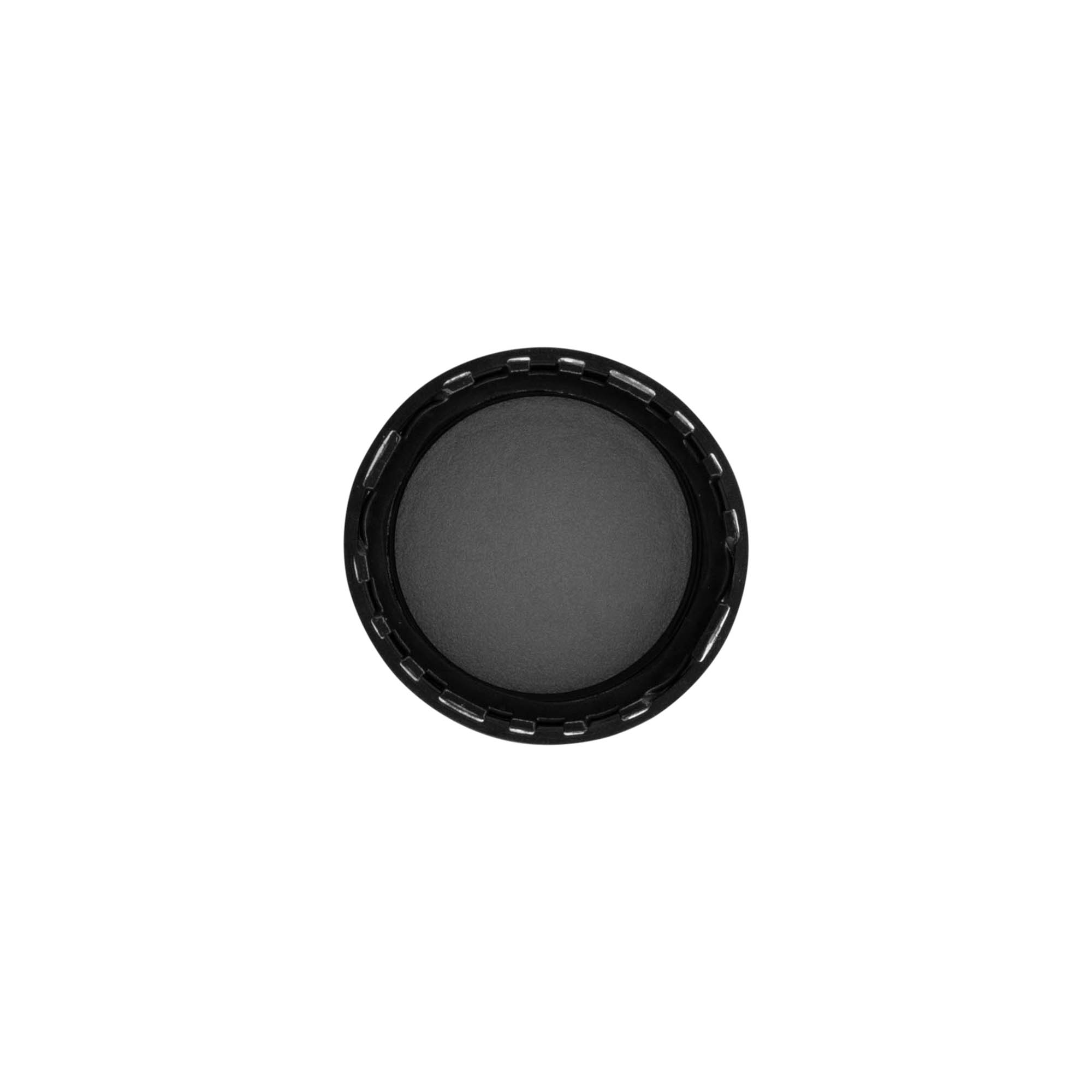 Screw cap originality, PP plastic, black, for opening: PP 28 Screw cap originality, PP plastic, black, for opening: PP 28