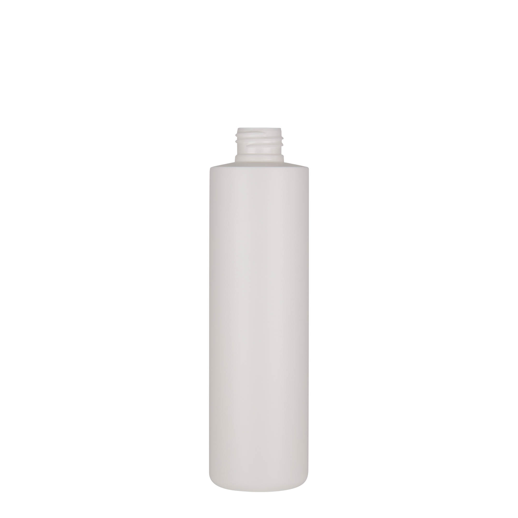 250 ml plastic bottle 'Pipe', green HDPE, white, opening: 24/410 250 ml plastic bottle 'Pipe', green HDPE, white, opening: 24/410