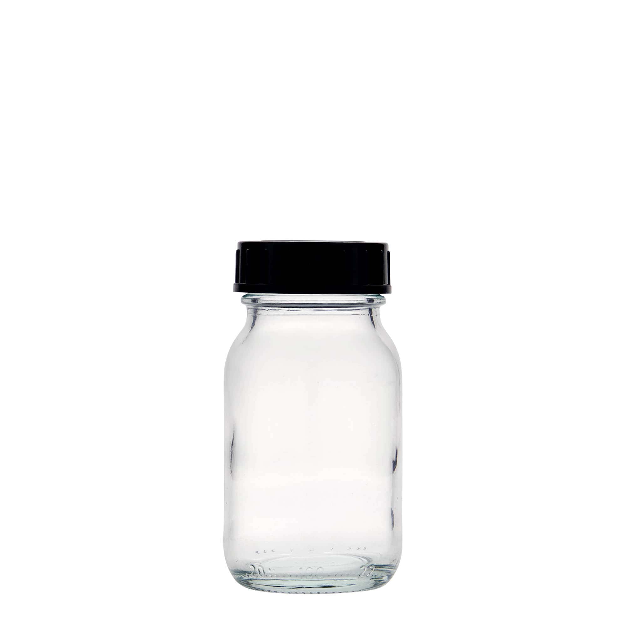 100 ml wide-neck glass, opening: DIN 40