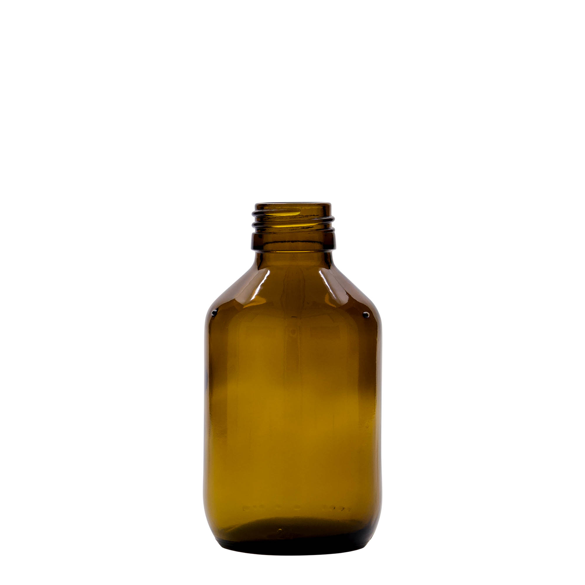 150 ml medical bottle, brown, glass, opening: PP 28 150 ml medical bottle, brown, glass, opening: PP 28