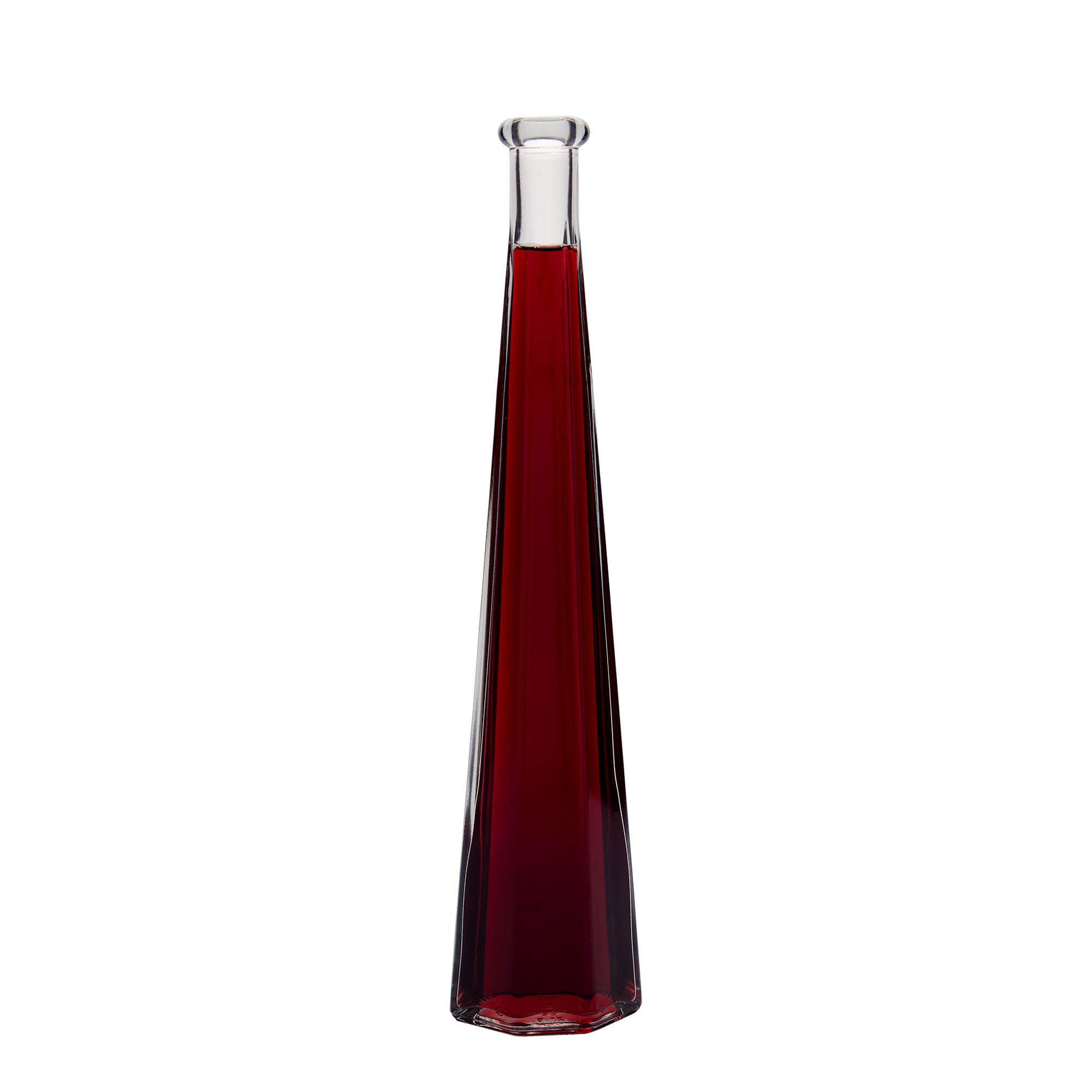 200 ml glass bottle 'Dama Sexta', hexagonal, opening: cork 200 ml glass bottle 'Dama Sexta', hexagonal, opening: cork