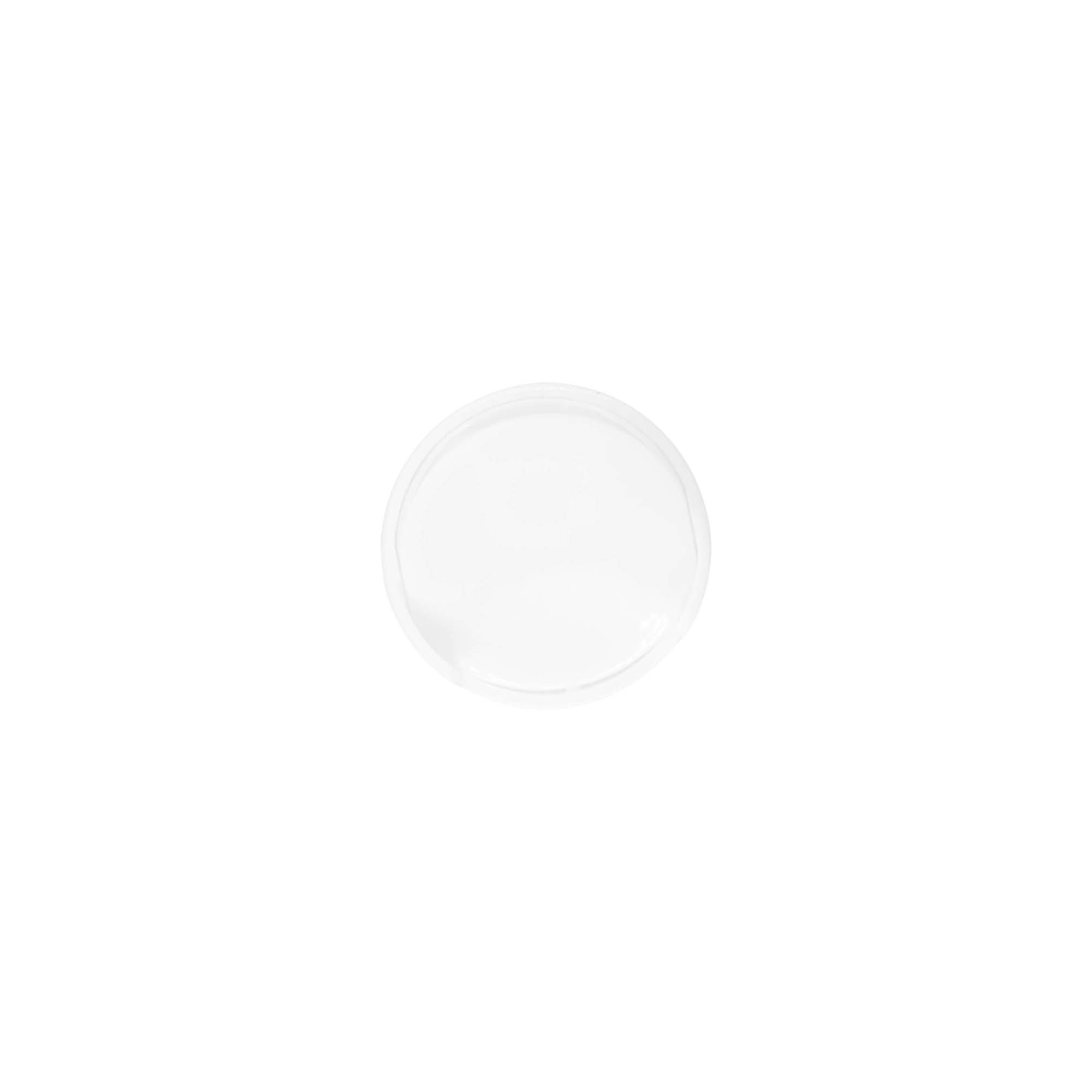 Screw cap with disc top, PP plastic, white, for opening: 24/410
