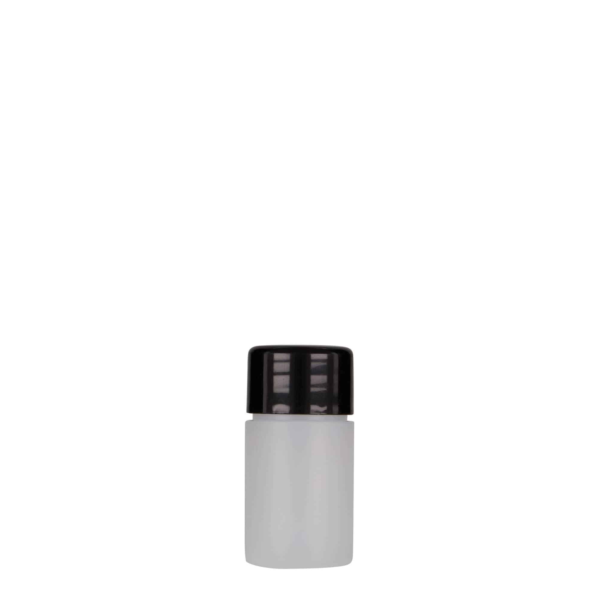 15 ml plastic bottle ‘Tuffy’, HDPE, natural, opening: 24/410