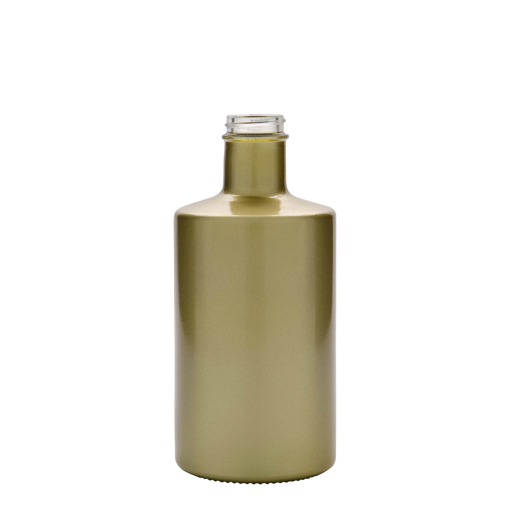 500 ml glass bottle 'Caroline', gold, opening: GPI 33