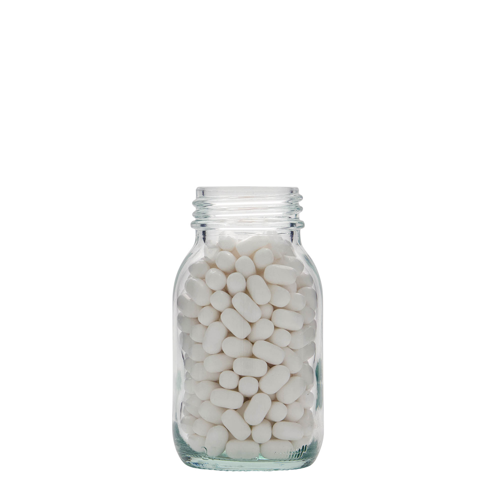 125 ml wide-neck jar, opening: DIN 40 125 ml wide-neck jar, opening: DIN 40