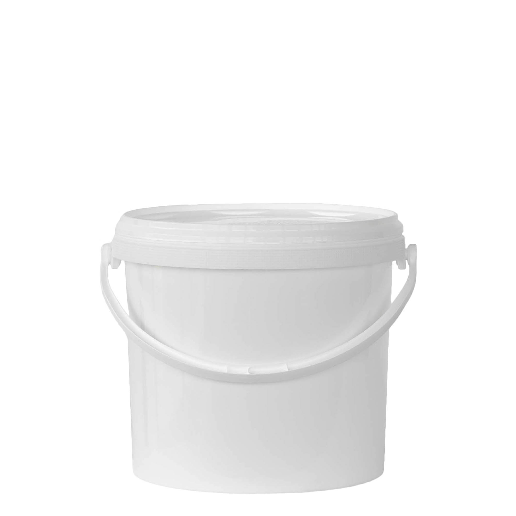 5 l bucket, PP plastic, white 5 l bucket, PP plastic, white