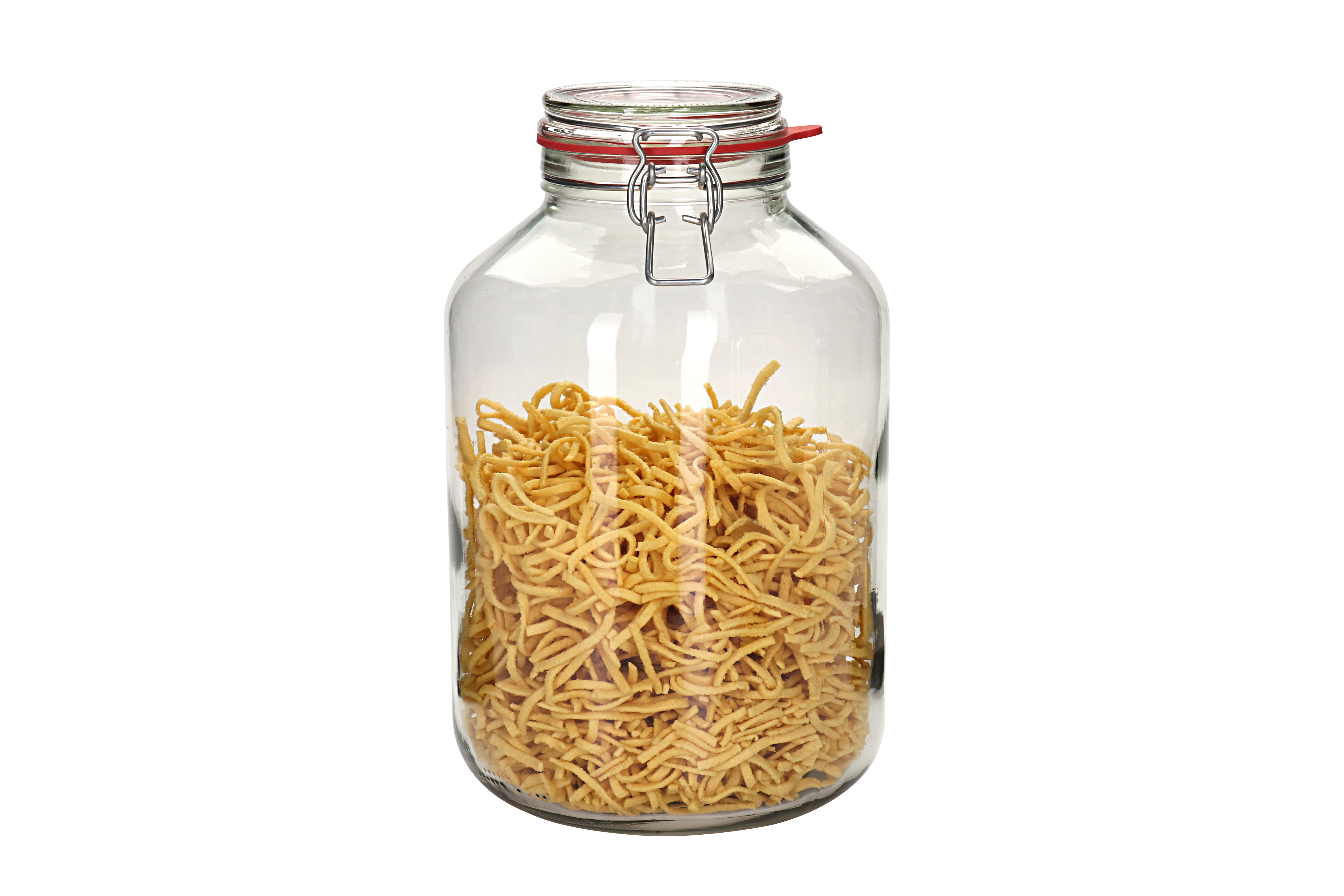 4,880 ml clip top jar, closure: clip top