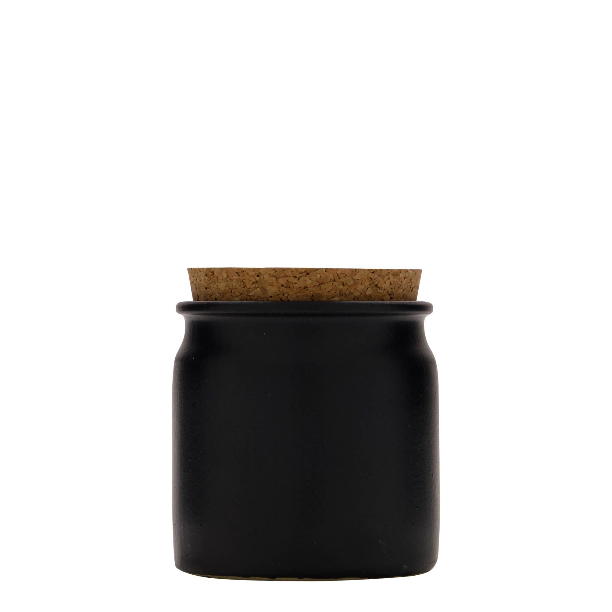 160 ml stoneware pot, ceramic, black, opening: cork 160 ml stoneware pot, ceramic, black, opening: cork