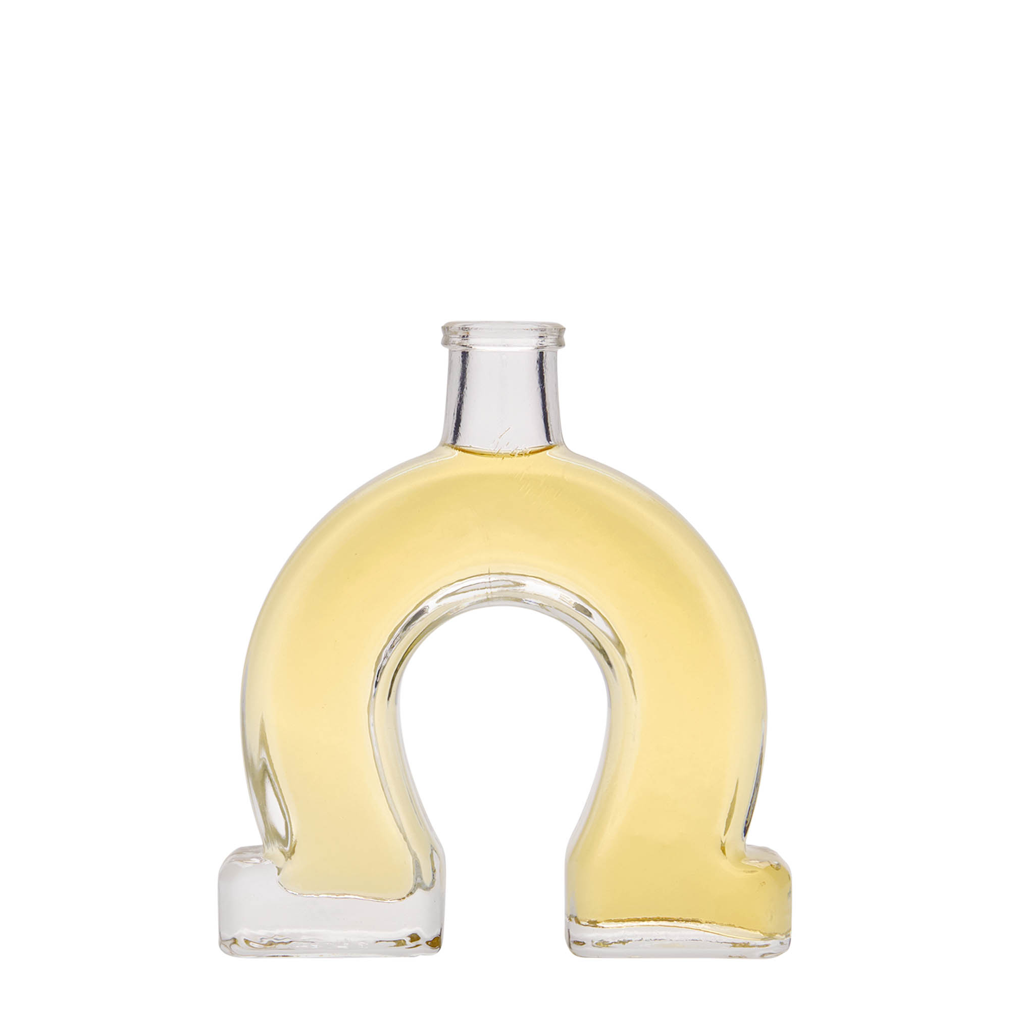 100 ml glass bottle 'Horseshoe', opening: cork