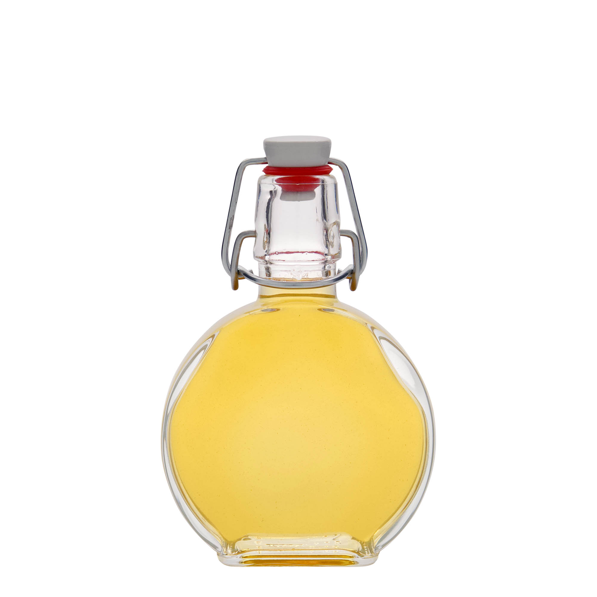 200 ml glass bottle 'Sensatione', rectangular, opening: swing top closure