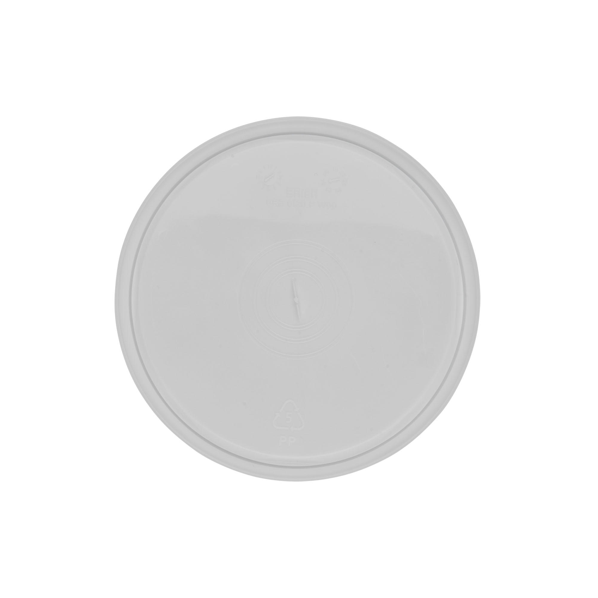 Lid for 1.8 l bucket, PP plastic, white
