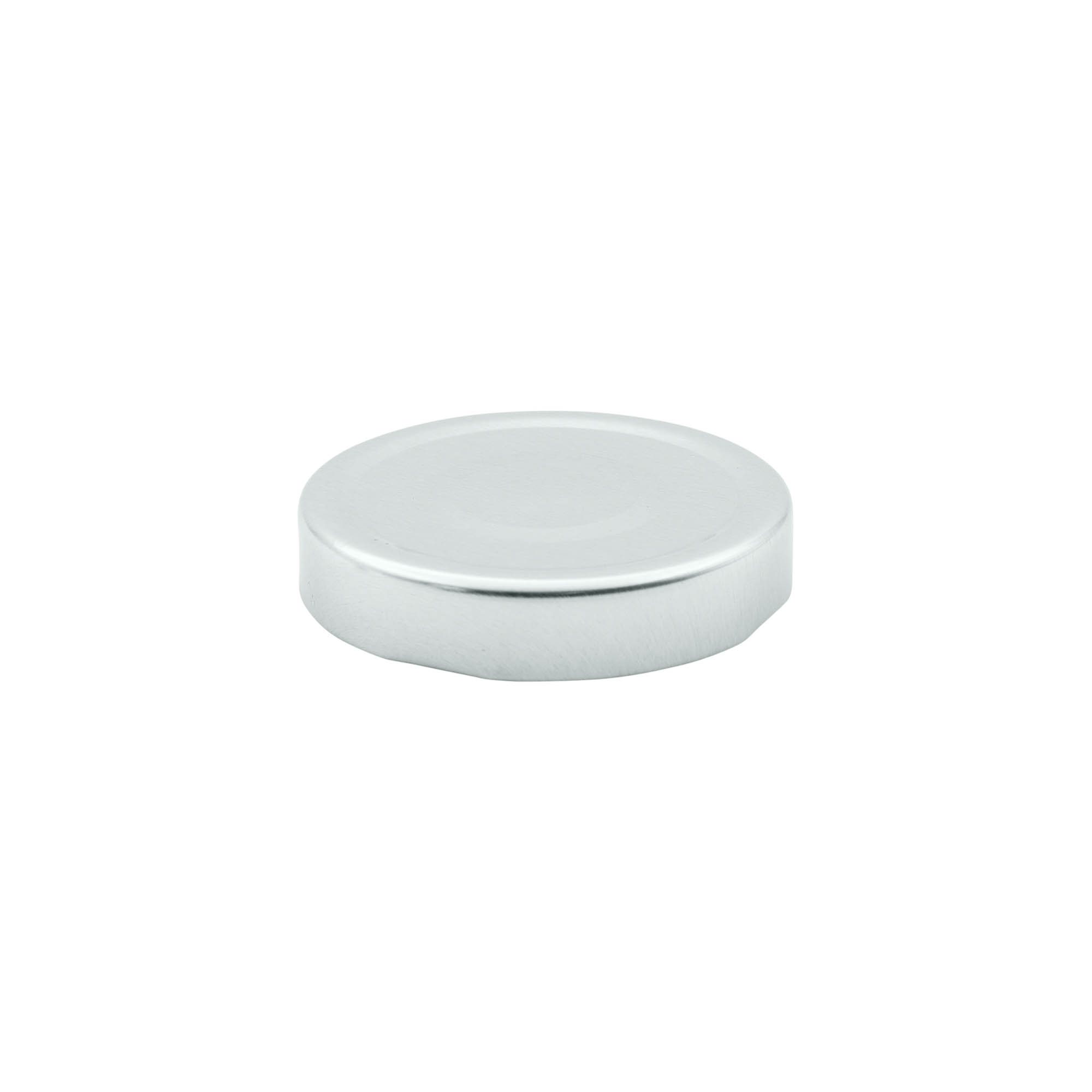 Deep twist-off cap, tinplate, silver, for opening: Deep-TO 70 Deep twist-off cap, tinplate, silver, for opening: Deep-TO 70